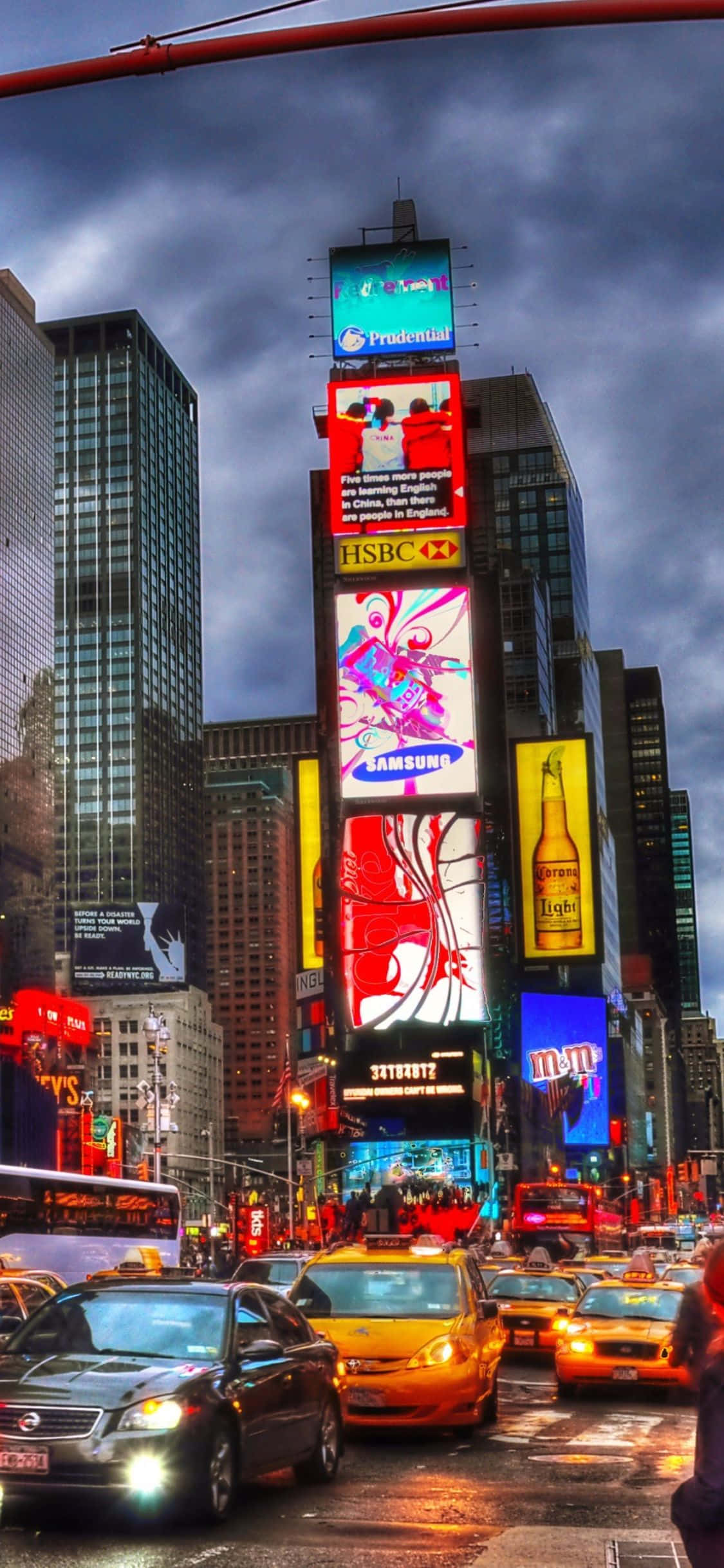 Kumbatia upeo wa ikoni wa New York City na iPhone X Picha ya Ukuta