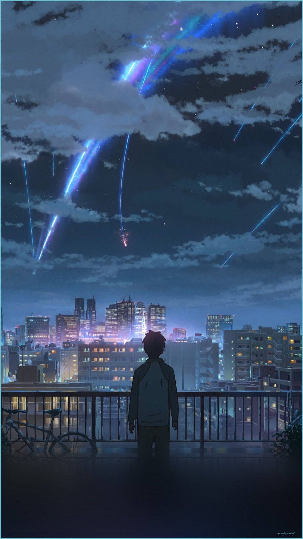 Taki Tachibana Kutoka Anime Jina Lako Picha ya Ukuta