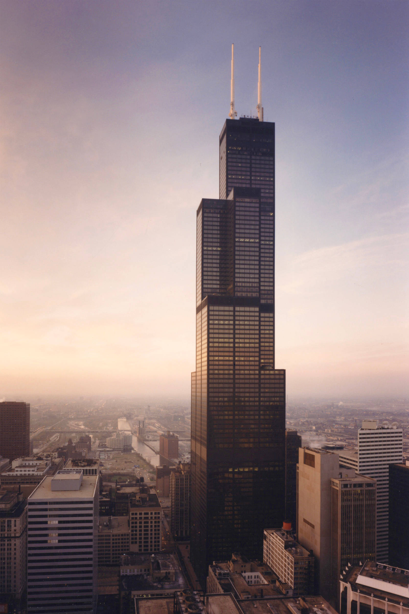 Tallest Willis Tower Tourist Attraction Picha ya Ukuta
