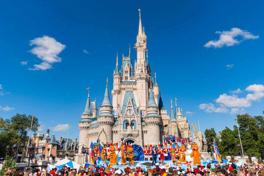 Tamasha la Krismasi la Disneyworld Picha ya Ukuta