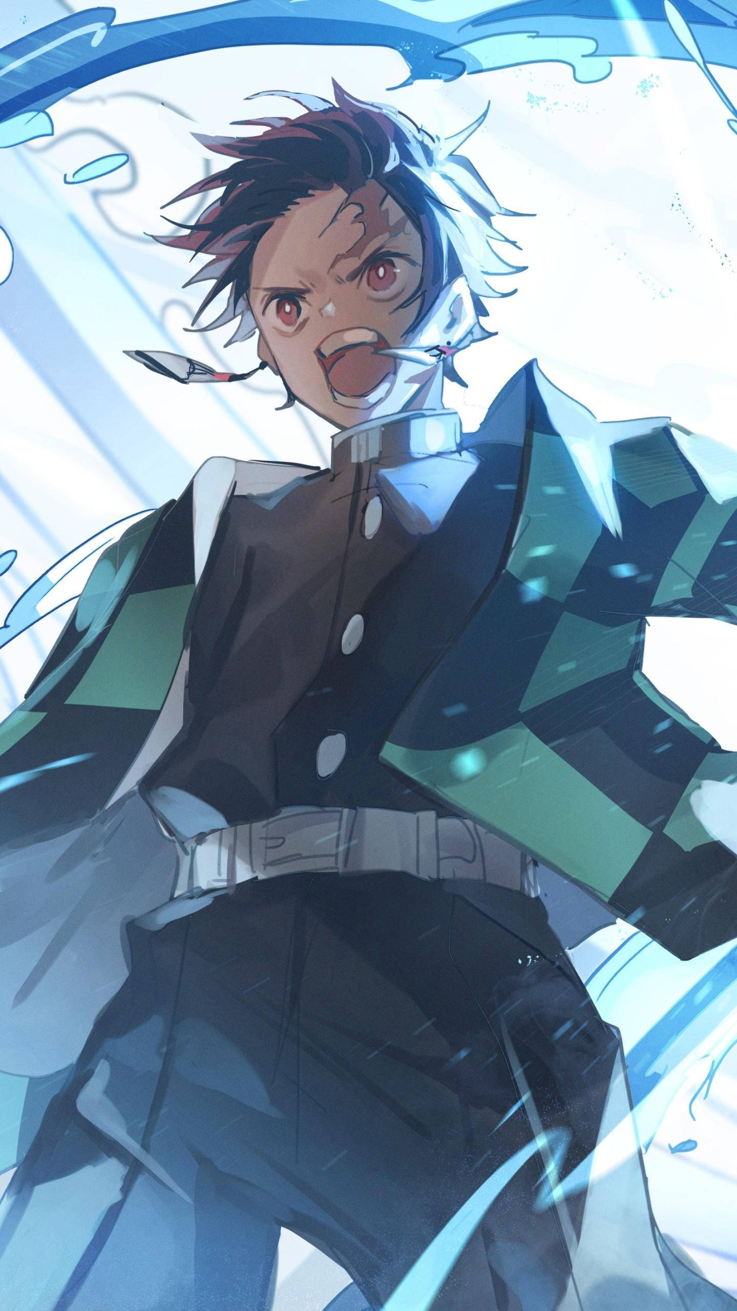 Tanjiro wa Simu ya Demon Slayer Picha ya Ukuta