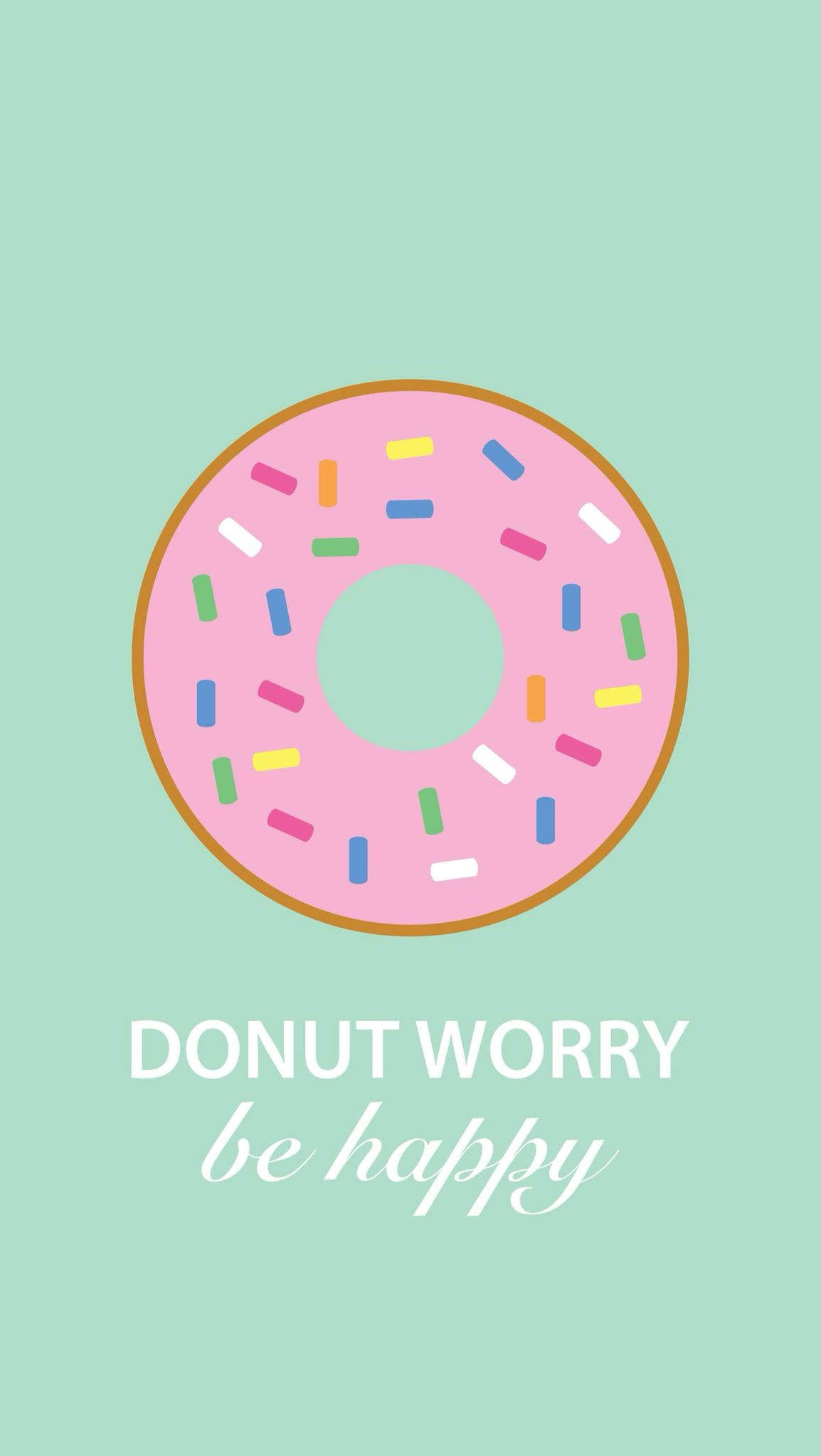 Tapeta ya Donut ya iPad Picha ya Ukuta