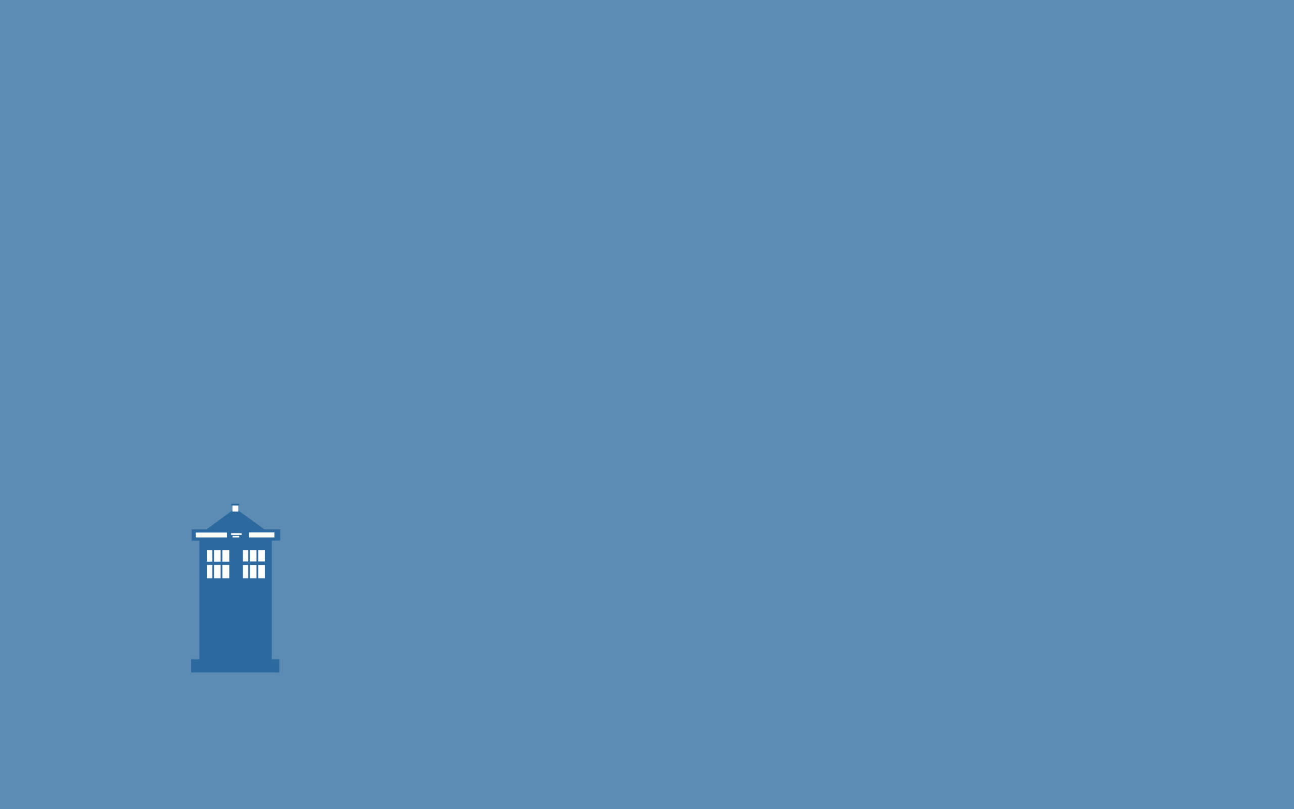 Tardis Bluu Aesthetic PC Picha ya Ukuta