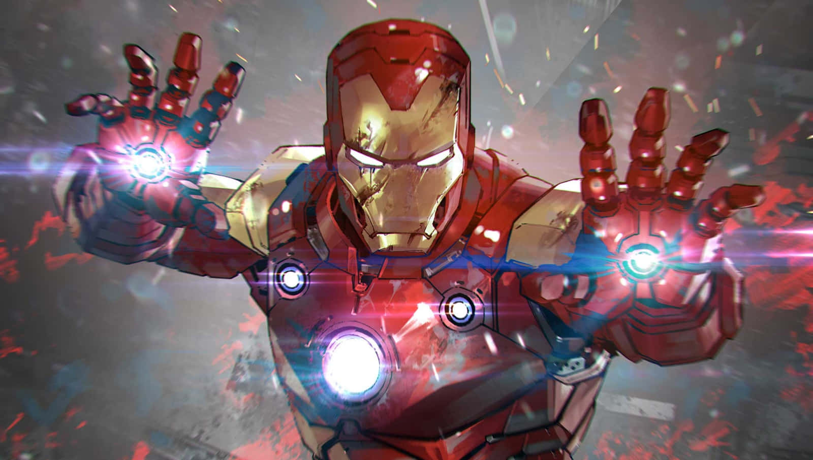 Taswira ya Iron Man Hatua- Bora wa Marvel Picha ya Ukuta