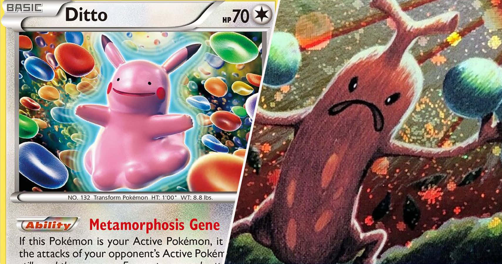 Taswira ya Kichekesha ya Pokemon Ditto Picha ya Ukuta
