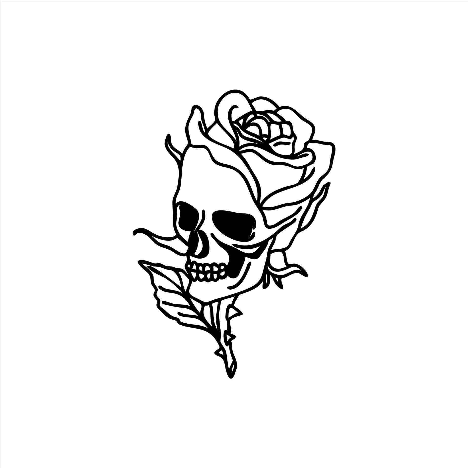 Tatoo Mchoro Mzuri Picha ya Ukuta