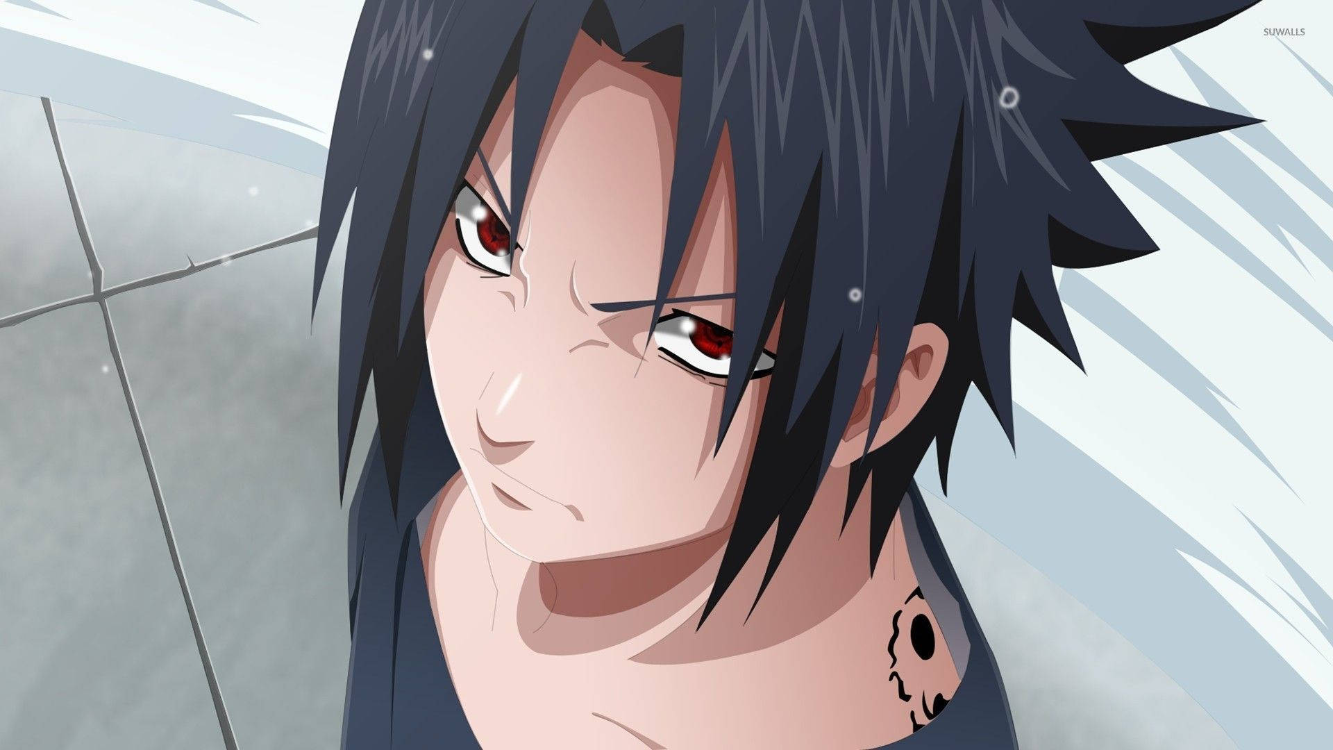 Tatoo ya Alama ya Laana ya Sasuke Uchiha Picha ya Ukuta