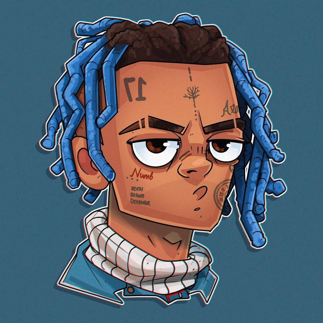 Tatoo za Kidijitali za Xxxtentacion Anime Picha ya Ukuta