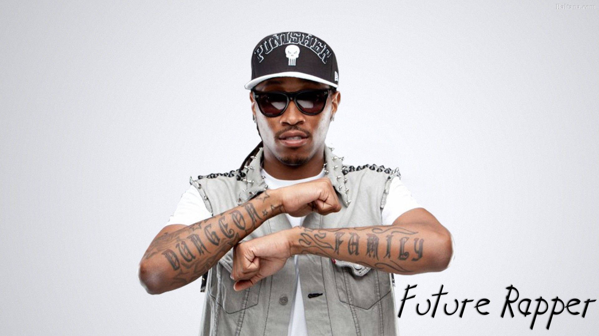 Tattoo za Mkono za Rapper Future Picha ya Ukuta
