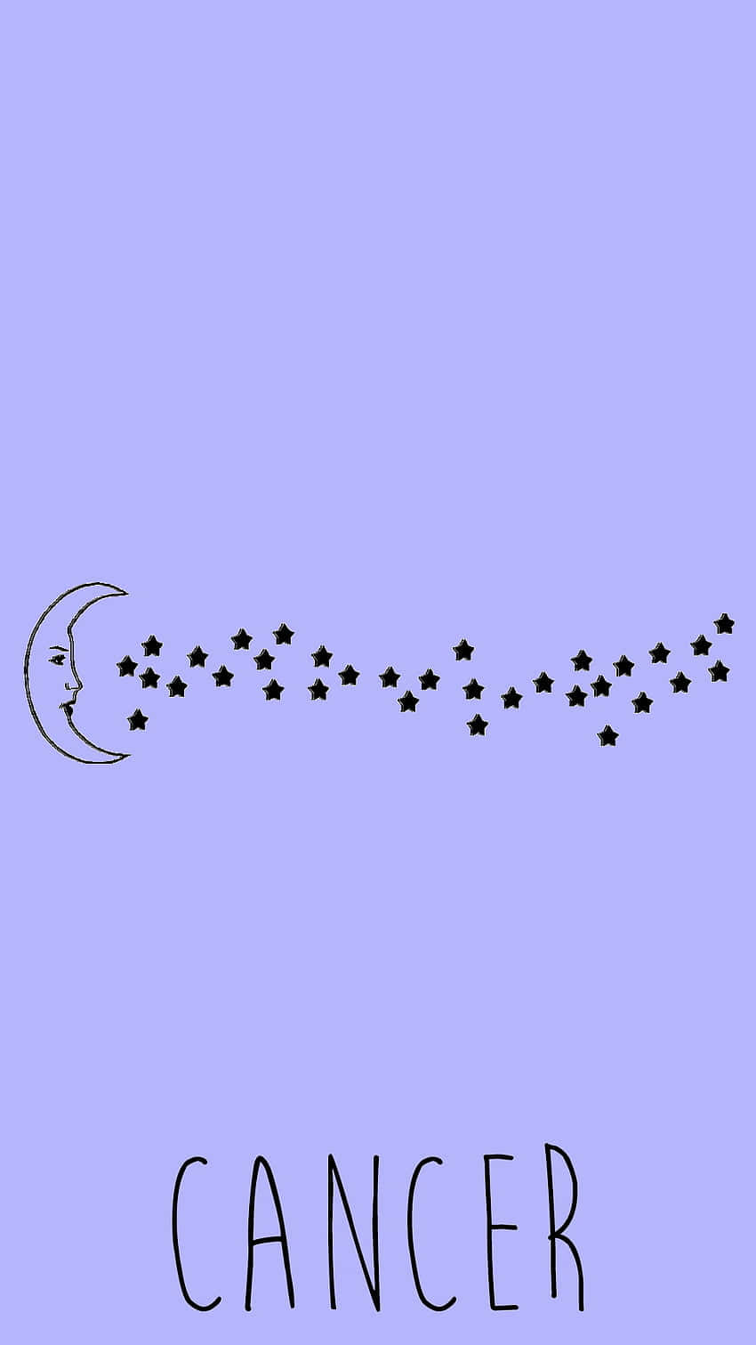 Taurus ya Zodiac ya Kupendeza ya Rangi ya Zambarau Picha ya Ukuta