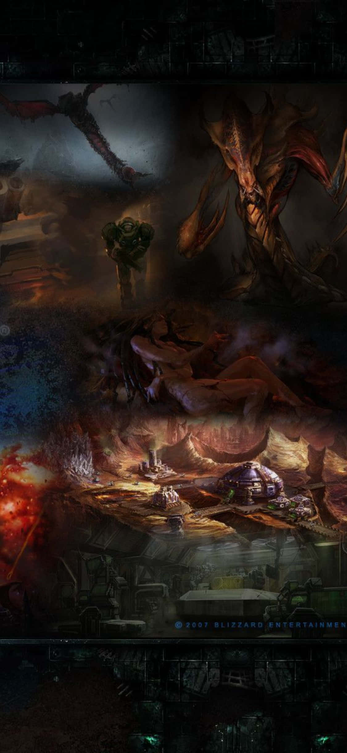 Tayari Kucheza Starcraft II kwenye iPhone X Picha ya Ukuta