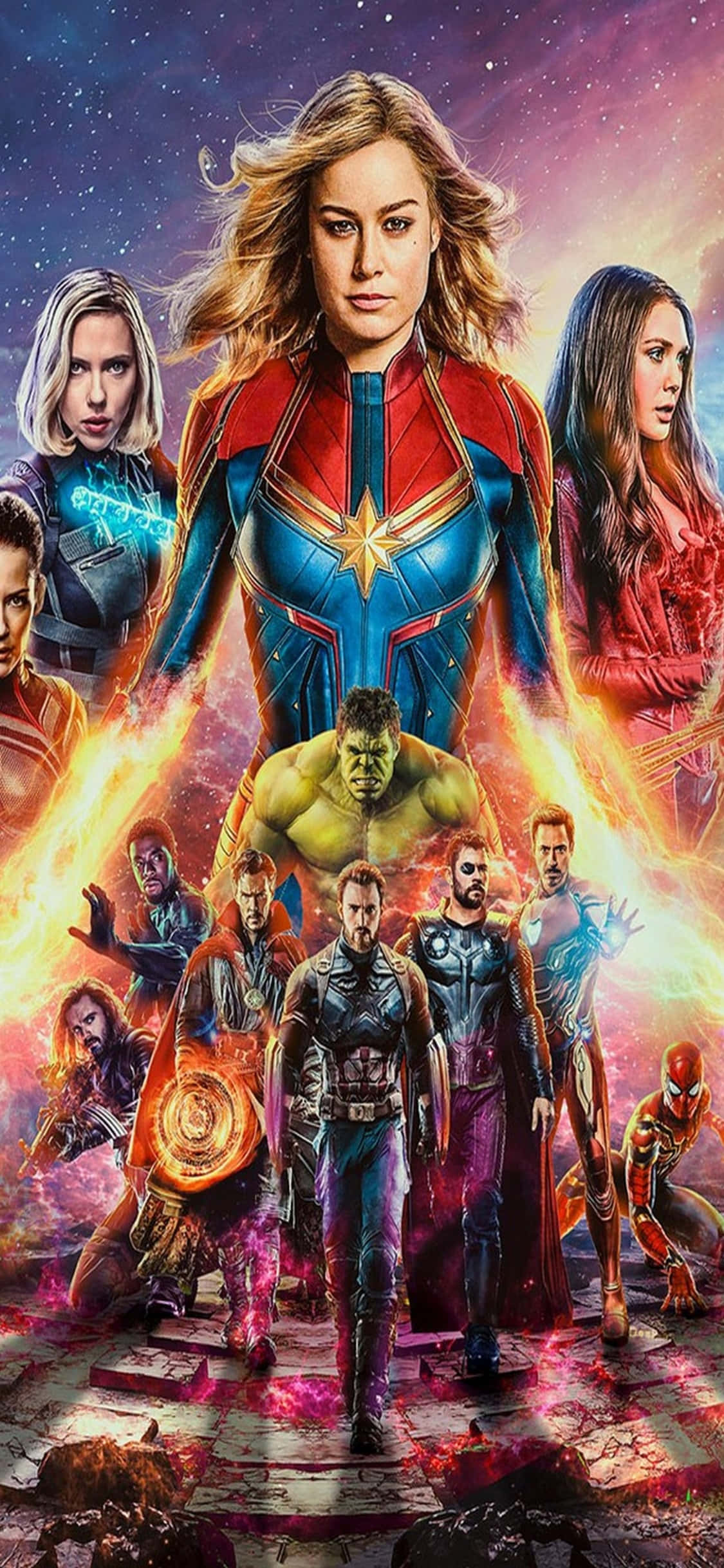 Tayari Kwa Ajili ya Vita na iPhone Xs na Marvel's Avengers! Picha ya Ukuta