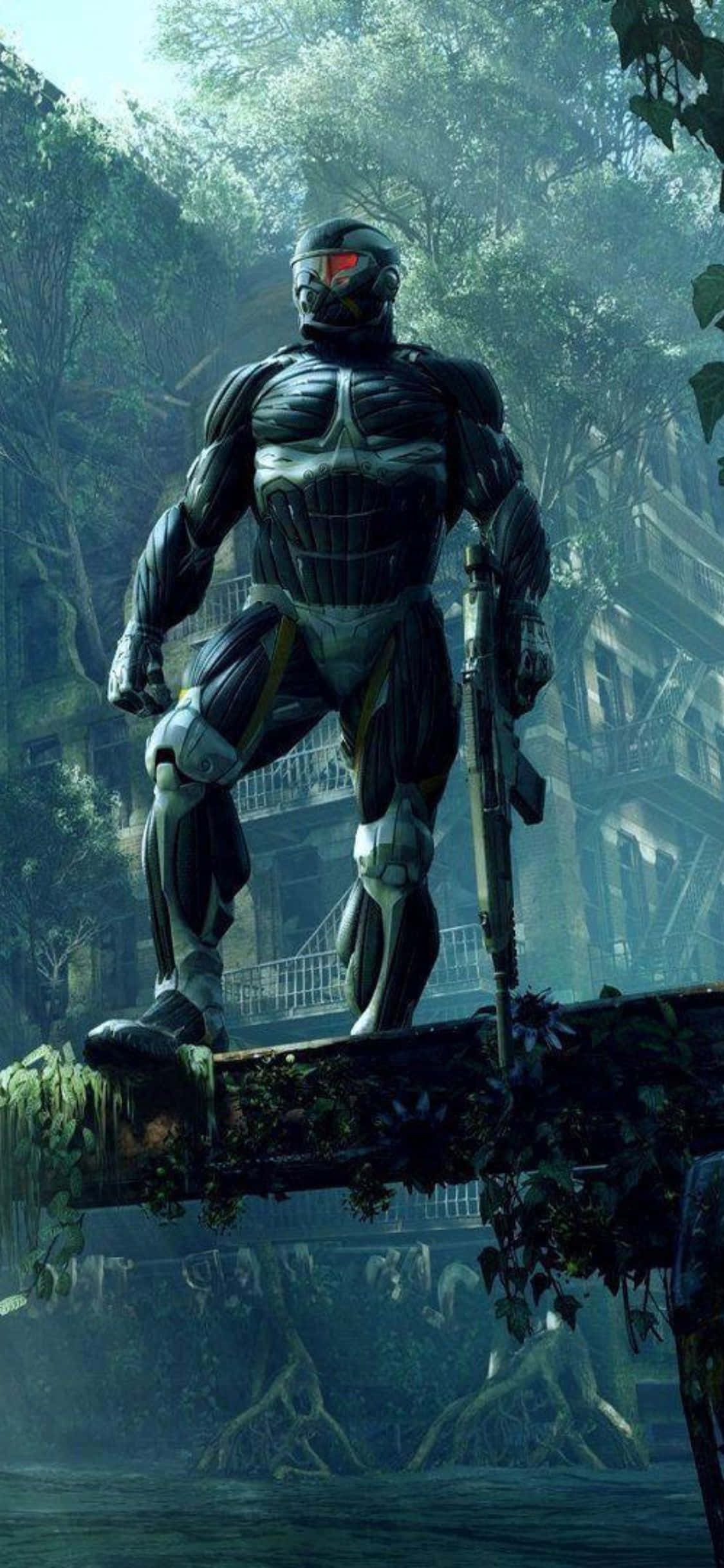 Tayarishwa kwa Safari ya Kihistoria na iPhone X na Crysis 3 Picha ya Ukuta