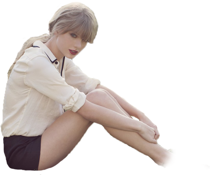 Taylor Swift Akiwa Amekaa Kwa Mkao Maalum Picha ya Ukuta