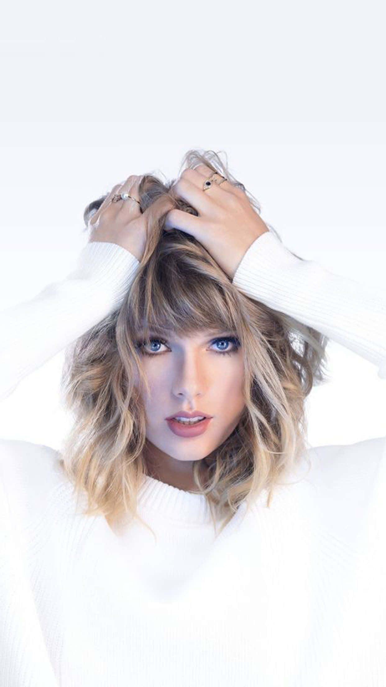 Taylor Swift iPhone Nyeupe Picha ya Ukuta
