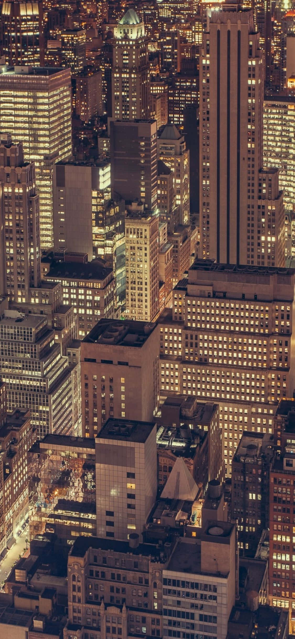 Tazama maeneo yote ambayo New York ina kutoa na hii wallpaper ya iPhone x ya mji Picha ya Ukuta