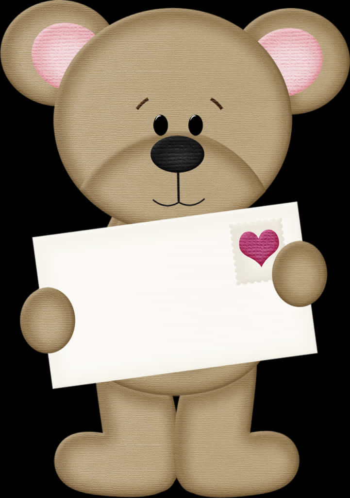 Teddy Bear Akiwa na Ujumbe wa Mapenzi Picha ya Ukuta