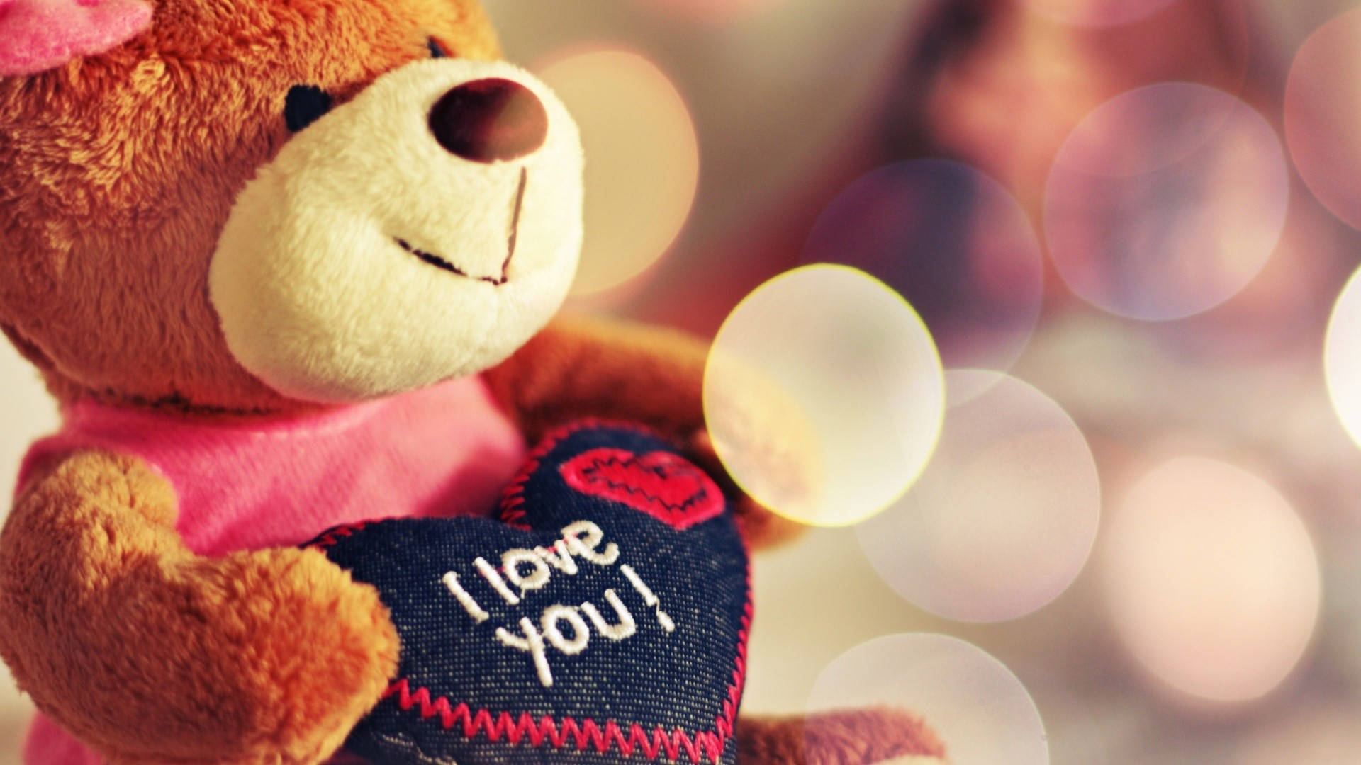 Teddy Bear Mwenyezi wa Upendo Picha ya Ukuta