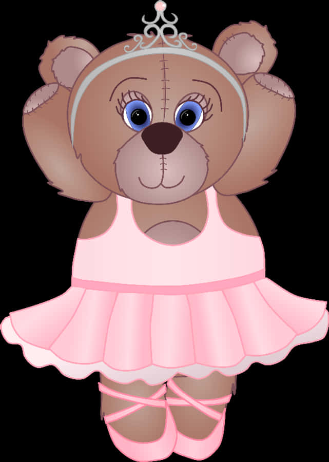 Teddy Bear wa Kifalme wa Ballet Picha ya Ukuta