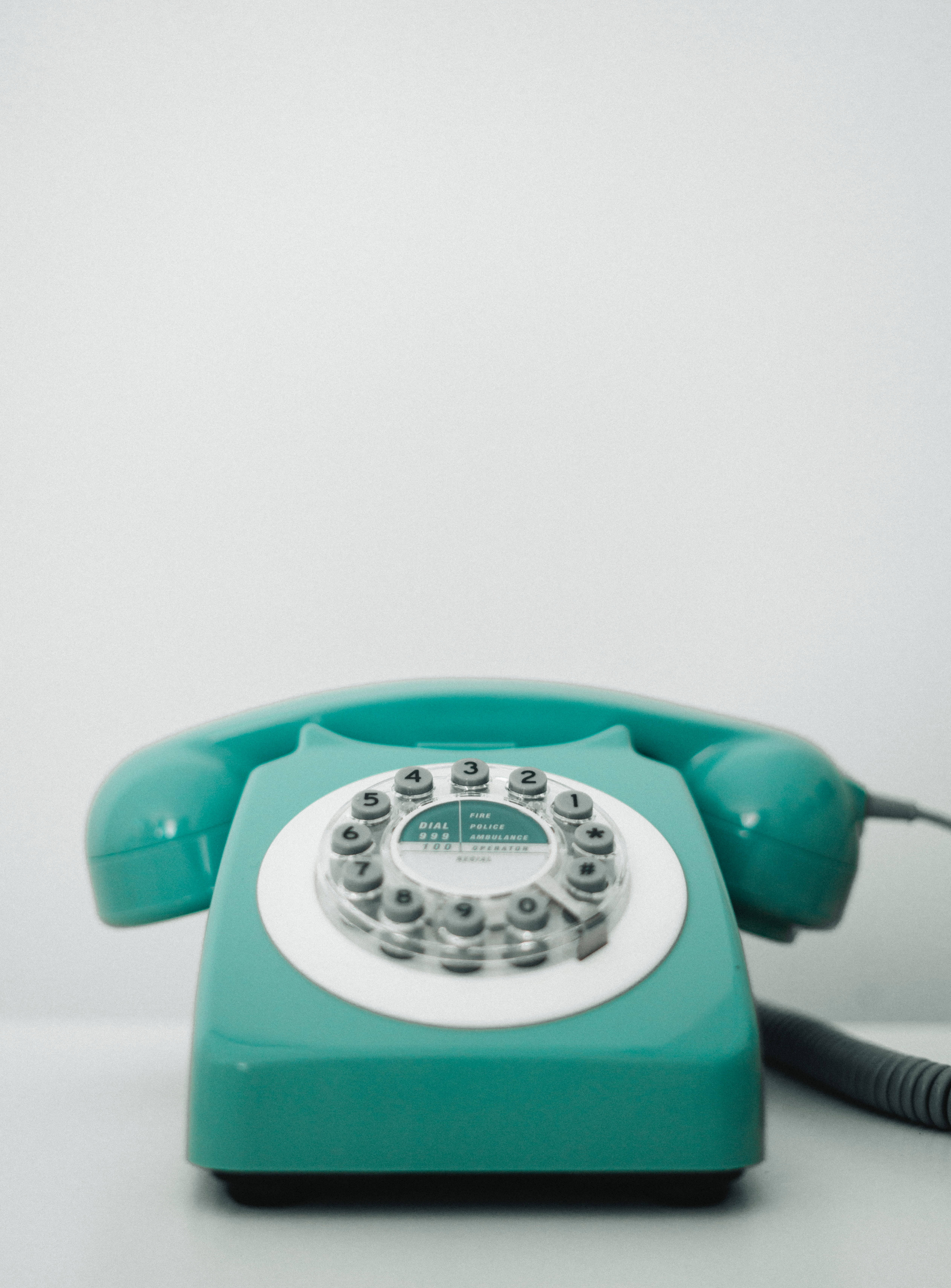 Telefoni cha Mint cha Retro Aesthetic Picha ya Ukuta