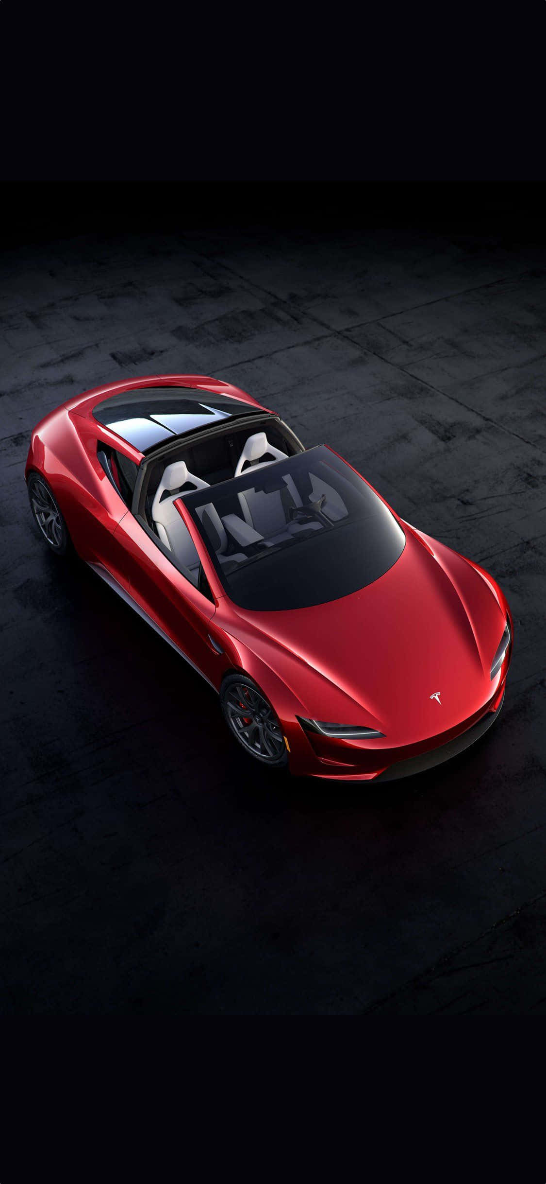 Tesla Aerial View iPhone Picha ya Ukuta