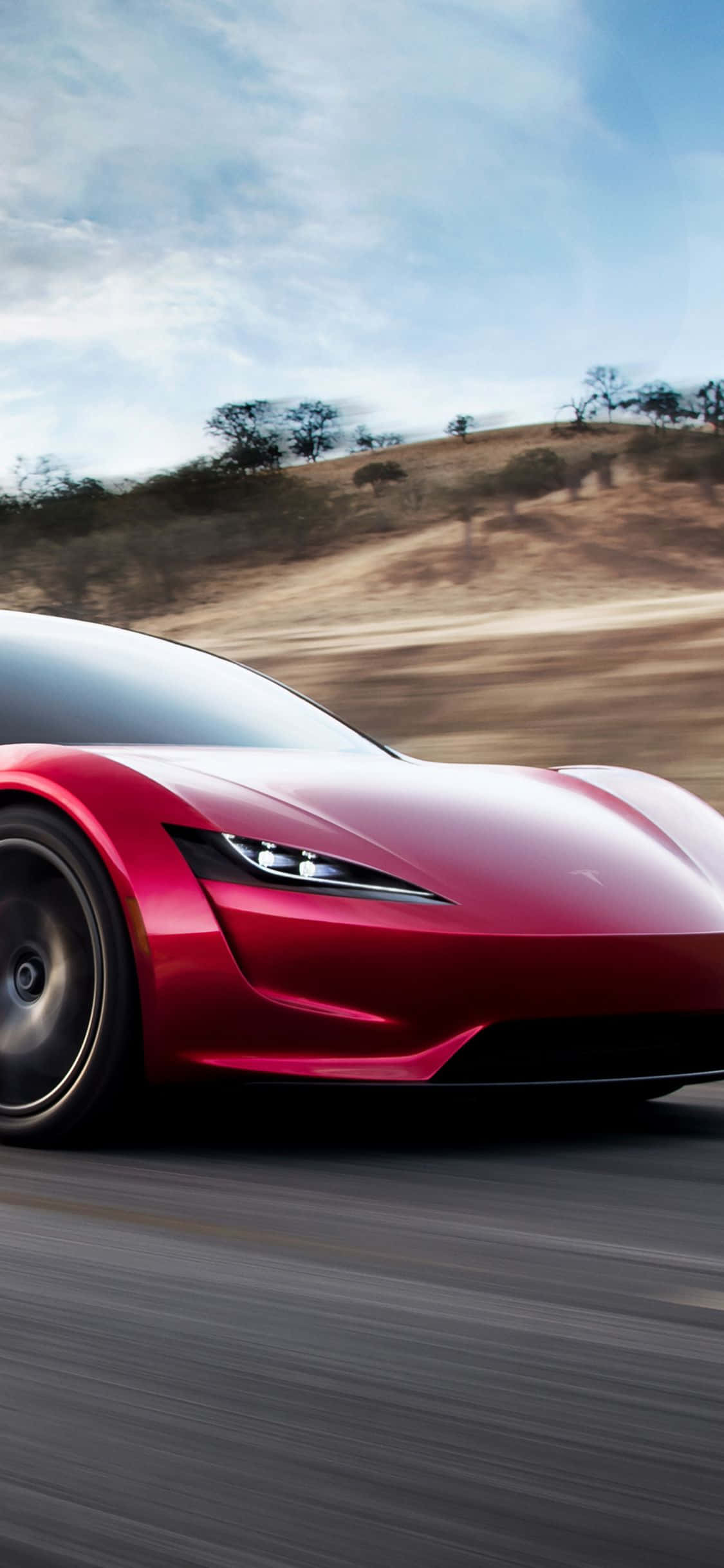 Tesla Roadster 3D iPhone Picha ya Ukuta