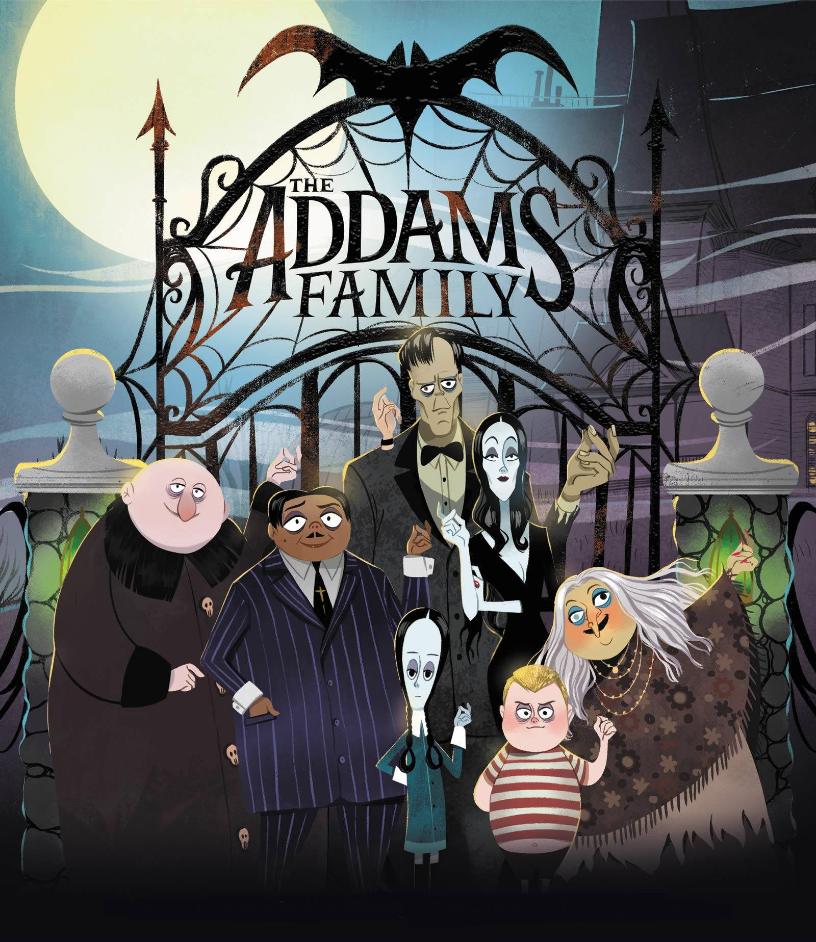 The Addams Family Cartoon Illustration Picha ya Ukuta