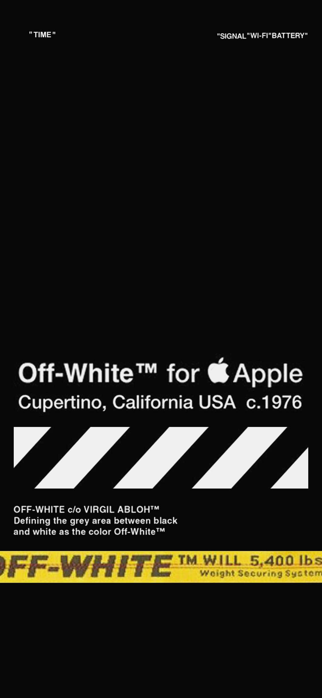 The all new Off White iPhone 11 with its stylish and modern design Picha ya Ukuta