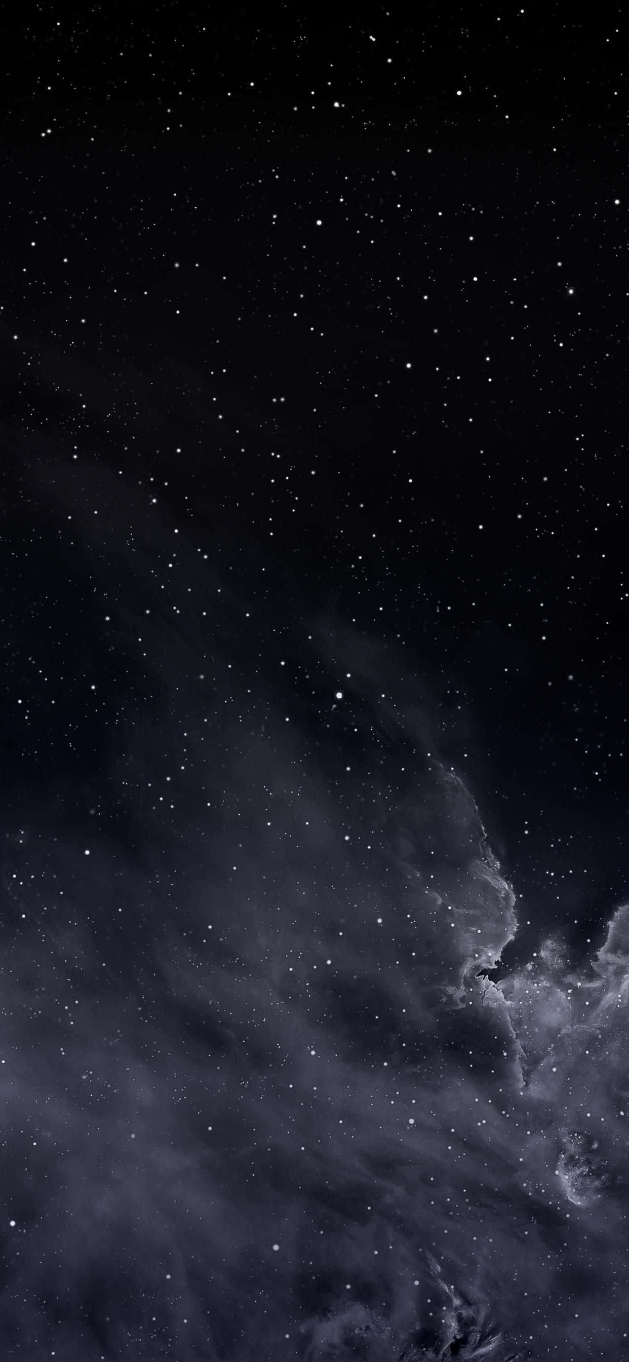 The beauty of a starry night sky in autumn Picha ya Ukuta