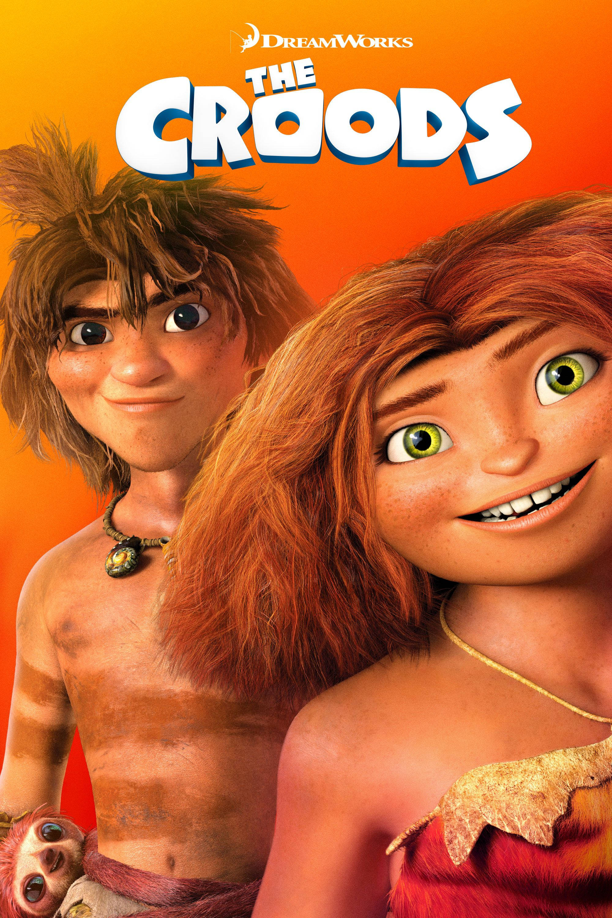 The Croods Orange Movie Poster Picha ya Ukuta