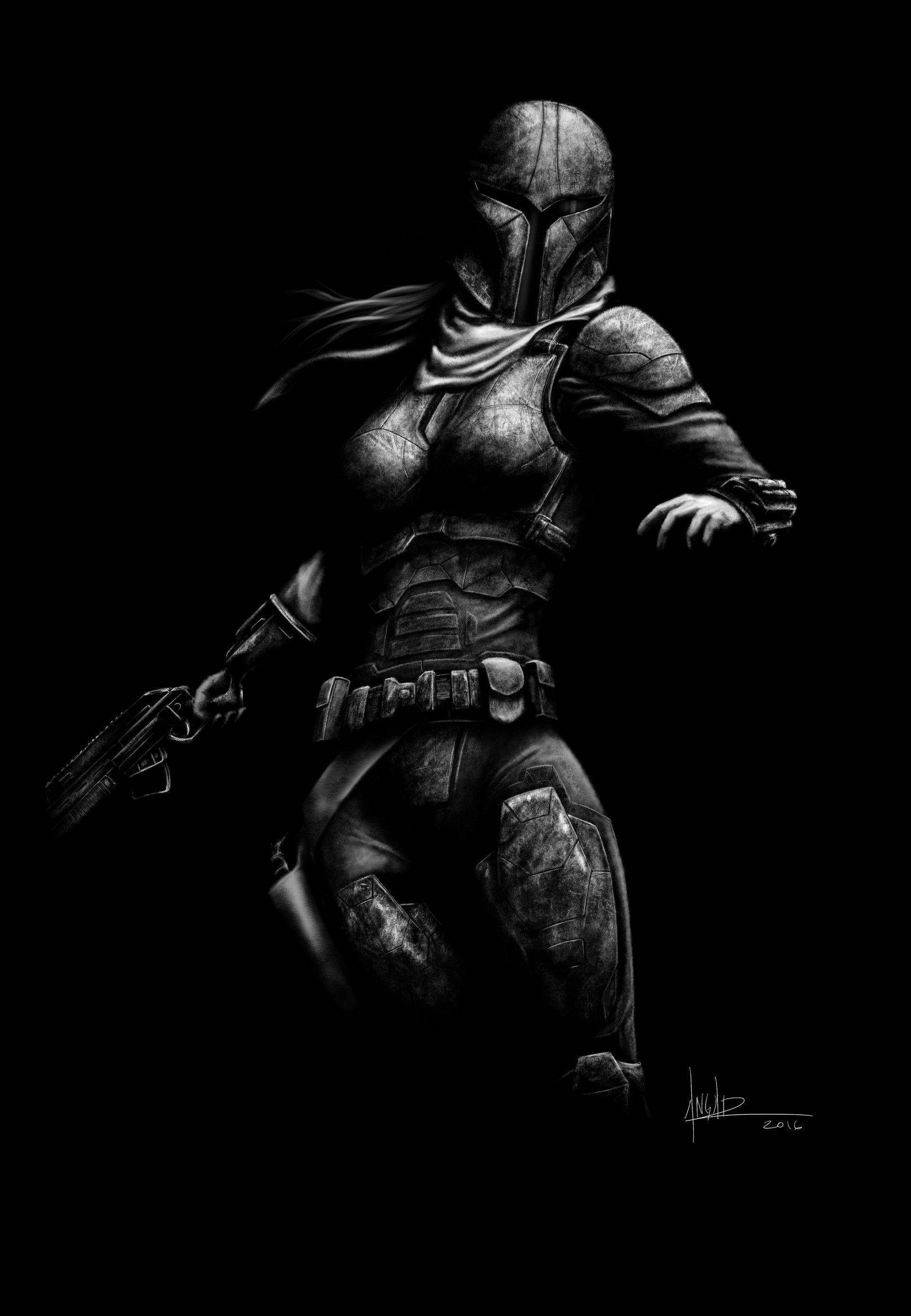 The Mandalorian na Mwanafunzi Picha ya Ukuta