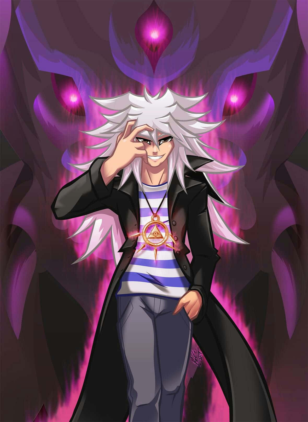 The Mysterious Yami Bakura in Dark Enchantment Picha ya Ukuta