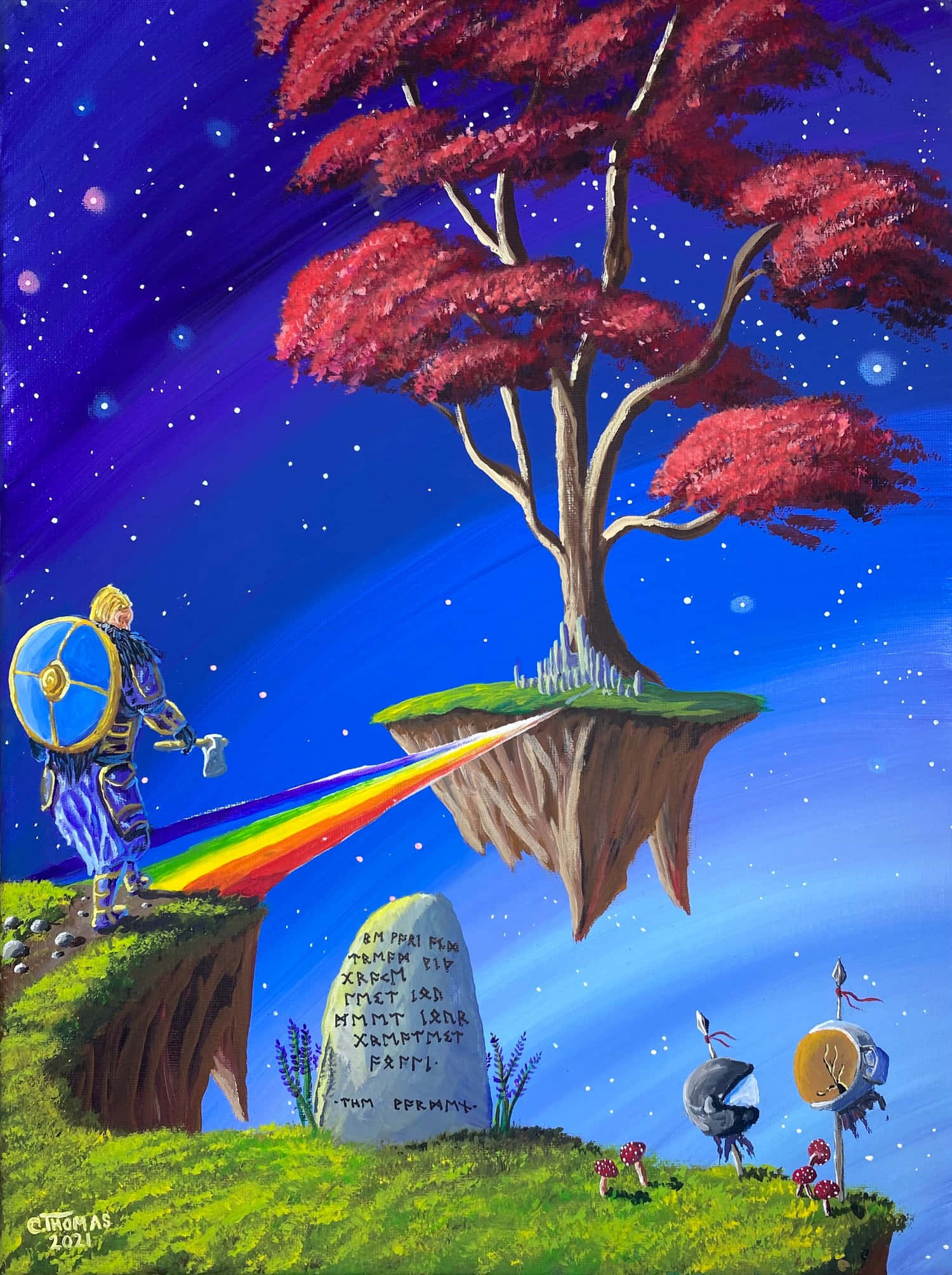 The Mystical Bifrost Bridge of Norse Mythology Picha ya Ukuta