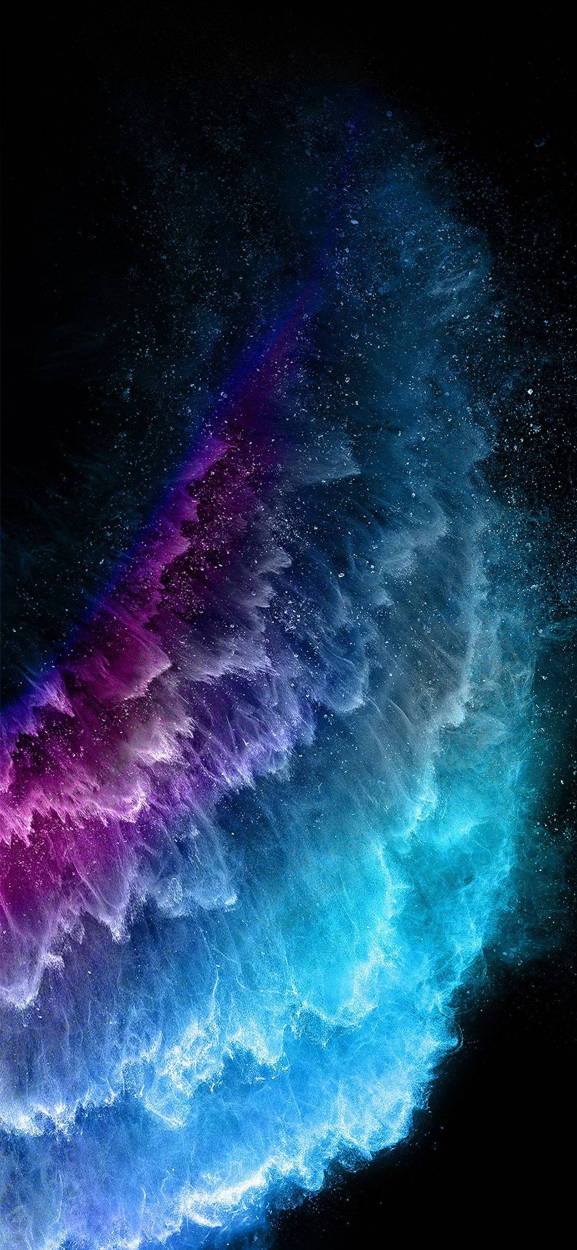 iPhone 11 ya kisasa yenye Neon Crystals Picha ya Ukuta