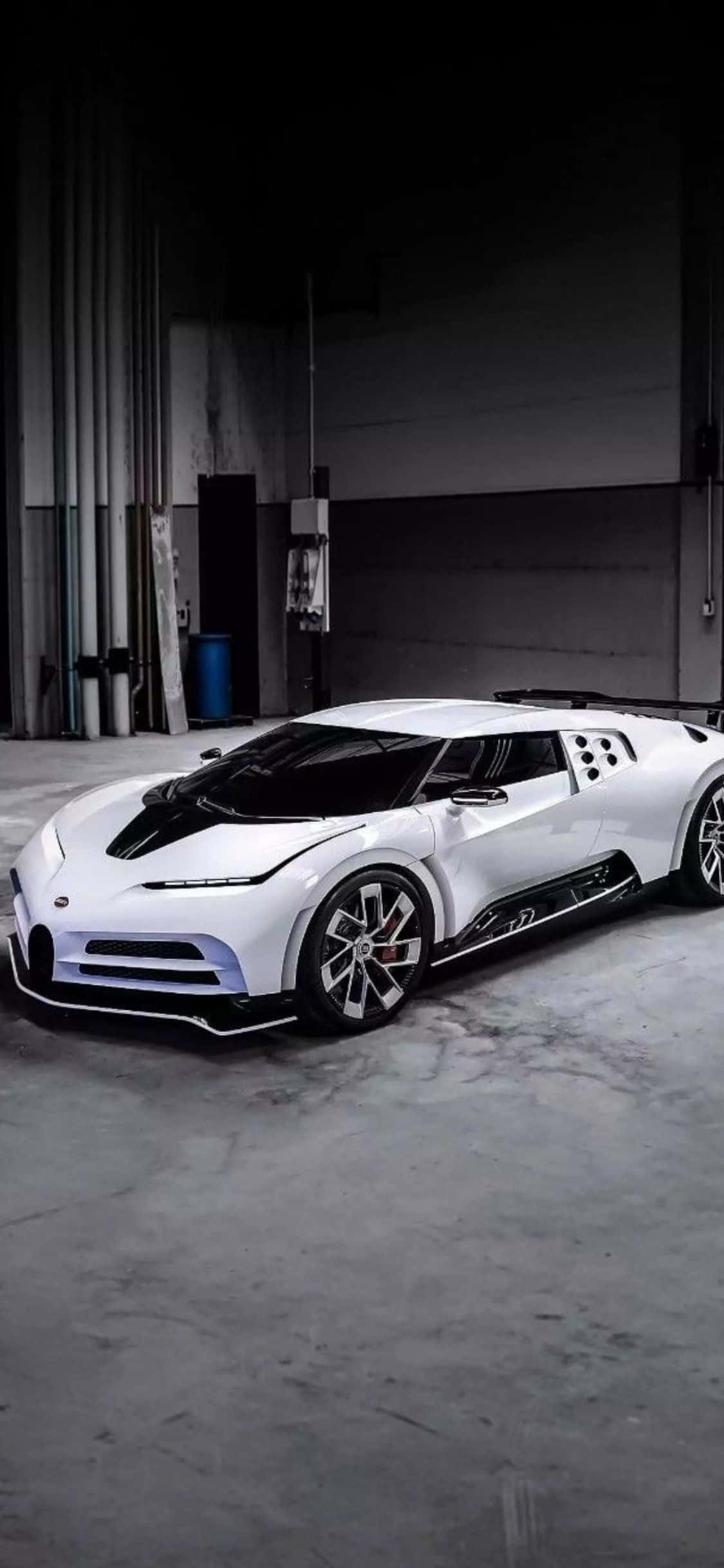 "The Perfect Match - iPhone Xs in a Bugatti"! Picha ya Ukuta
