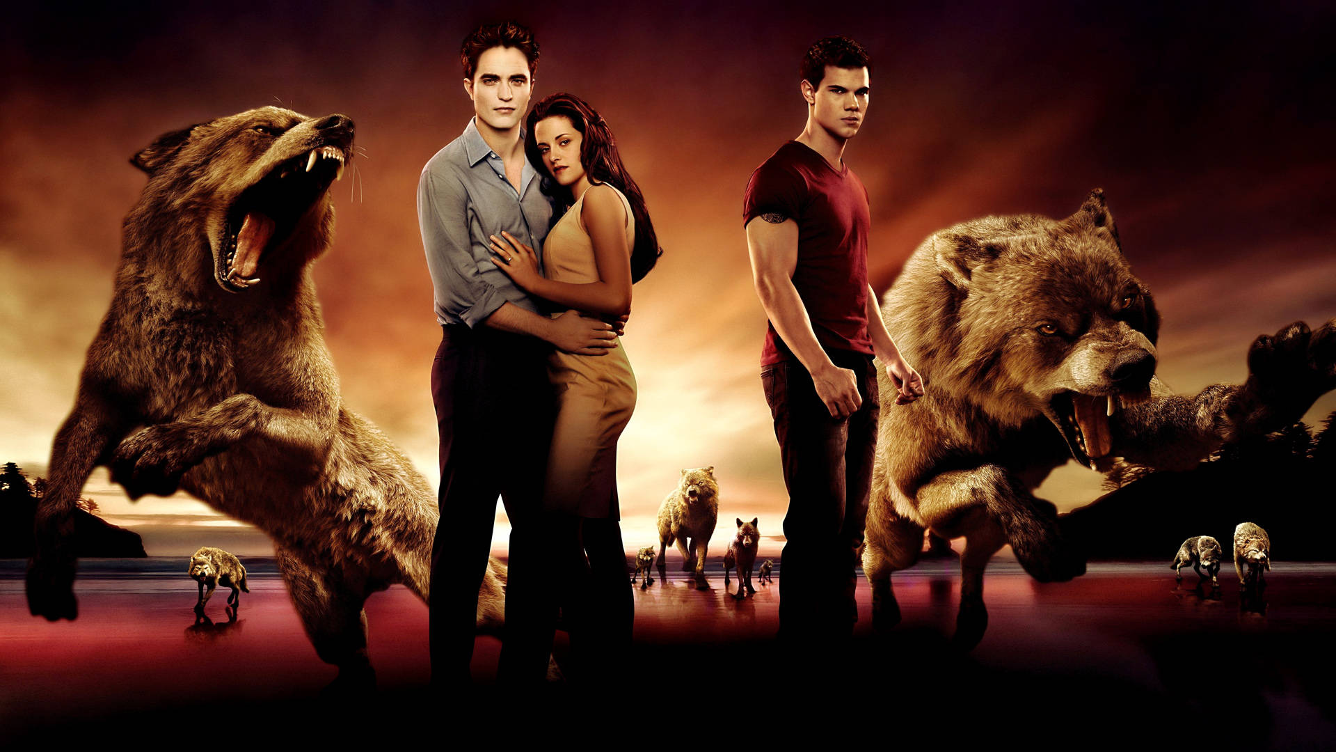 The Twilight Saga Bango la Filamu la Kuvutia Picha ya Ukuta