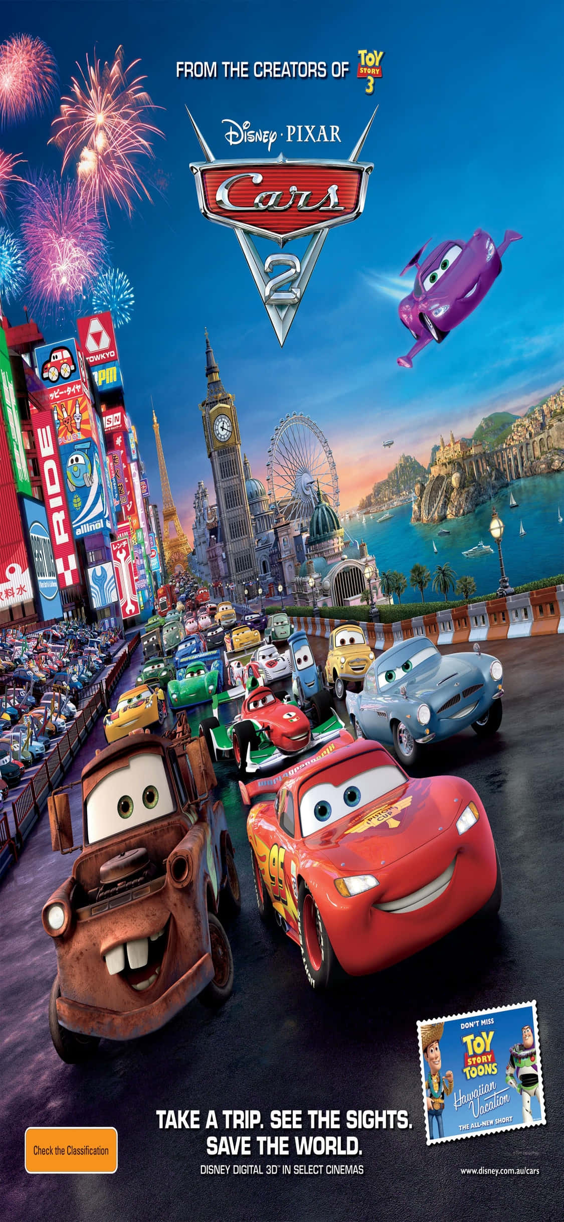 Theatrical Release Poster iPhone X Cars Background Picha ya Ukuta