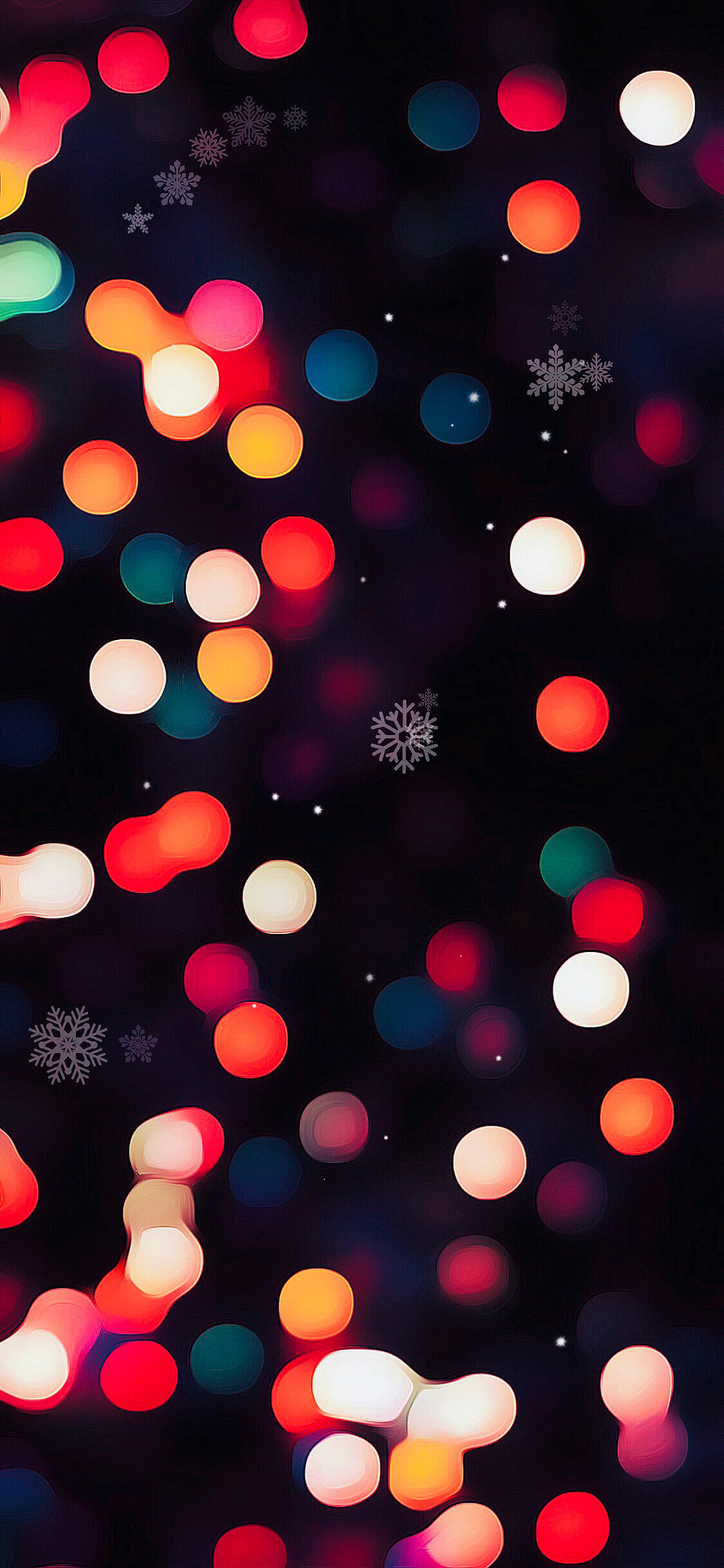 Theluji za Krismasi za Aesthetic kwa iPhone Picha ya Ukuta