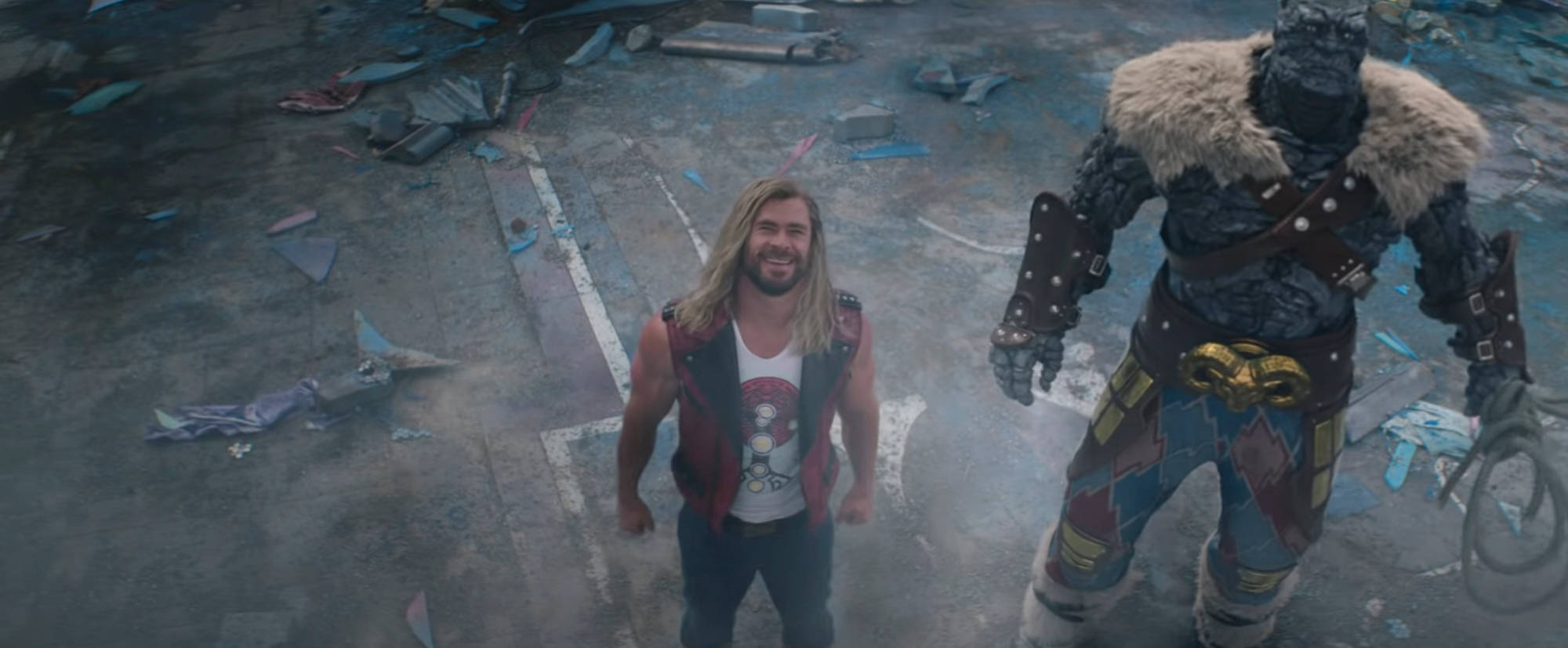 Thor Love And Thunder Mwamba Monster Picha ya Ukuta
