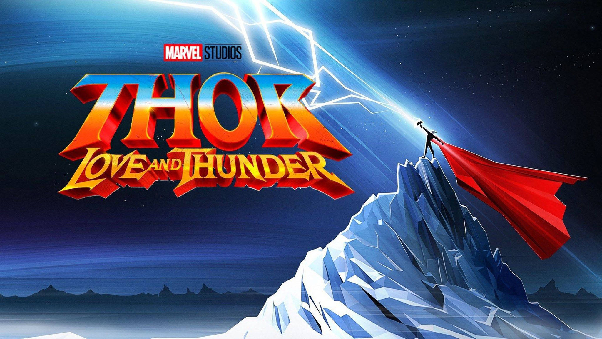 Thor Love And Thunder Sanaa ya Vekta Picha ya Ukuta