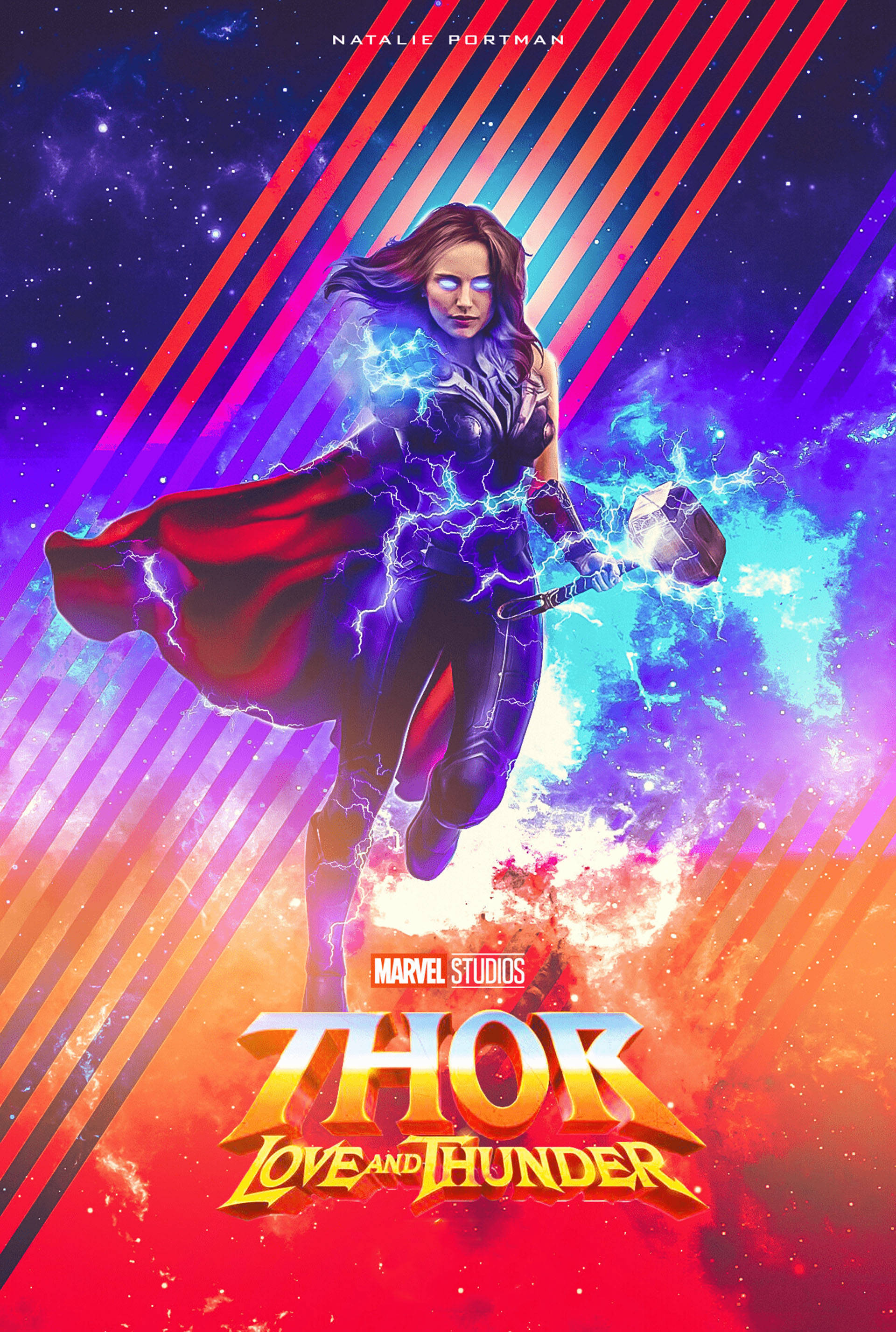 Thor Love And Thunder Shujaa Jane Picha ya Ukuta