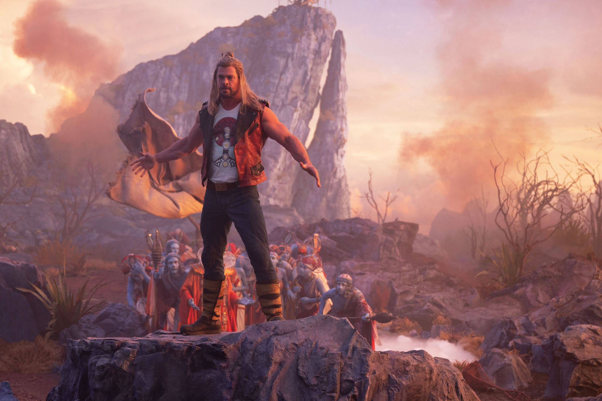 Thor Love And Thunder Mungu Nusu Picha ya Ukuta
