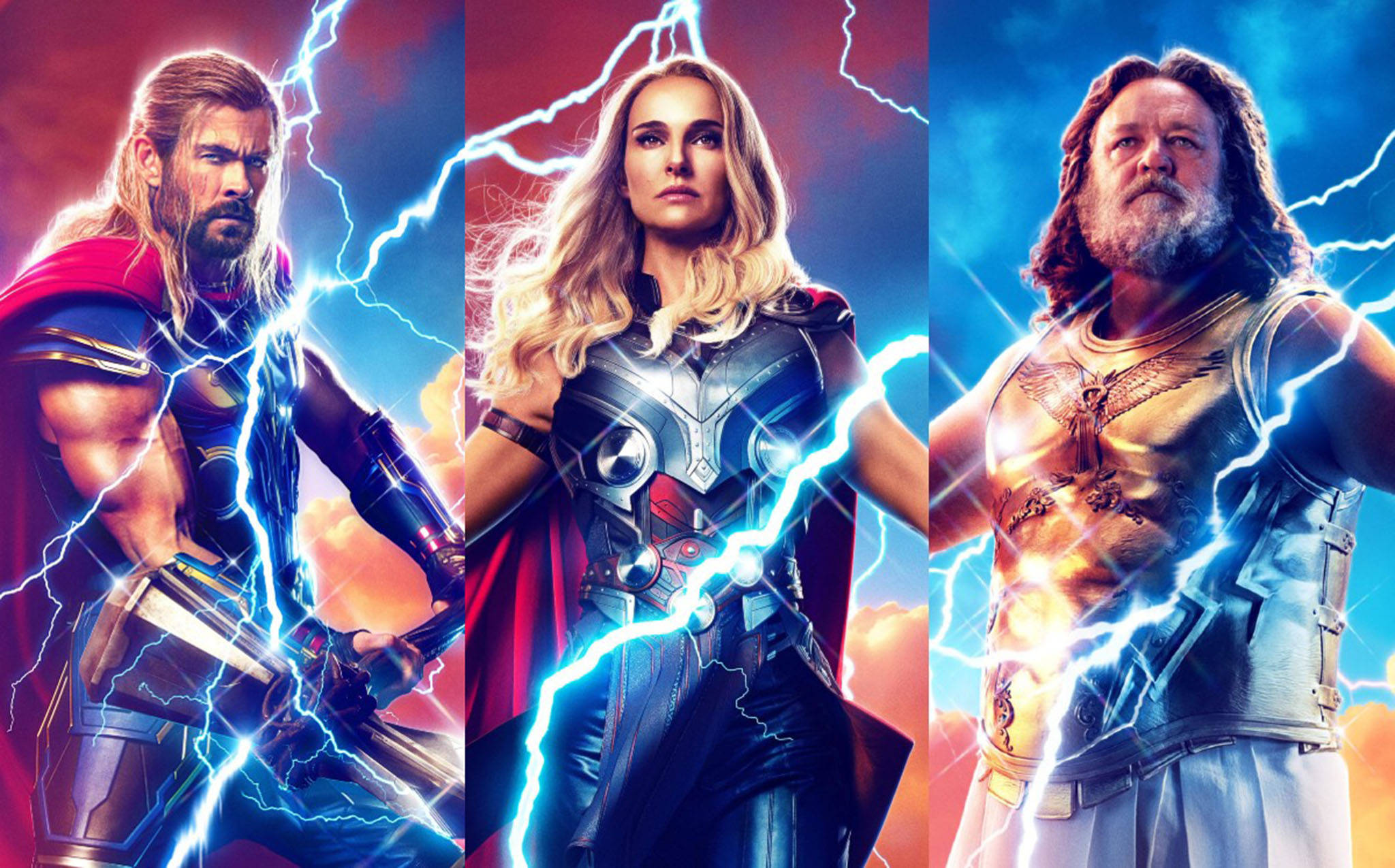 Thor Love And Thunder Mchoro wa Umeme wa Mashabiki Picha ya Ukuta