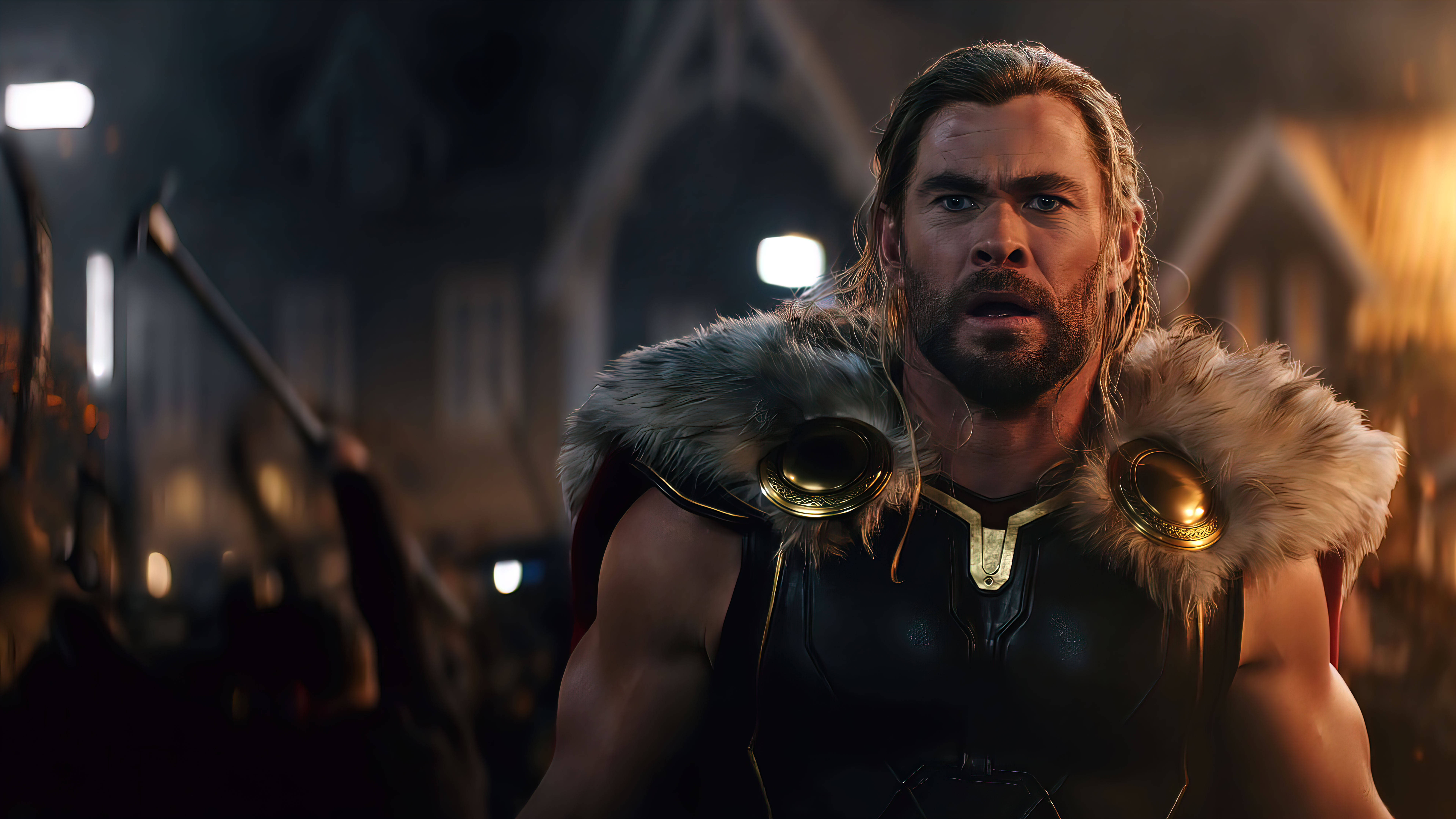 Thor Love And Thunder Thor Aliyeshangaa Picha ya Ukuta