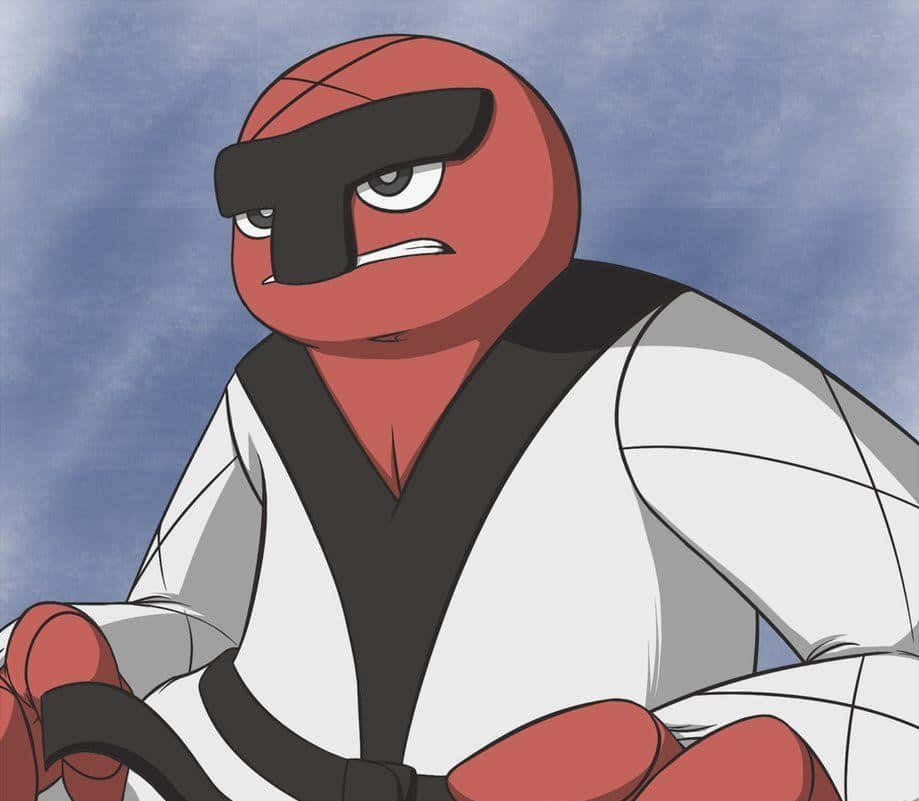Throh Akiwa na Vazi la Judo Picha ya Ukuta