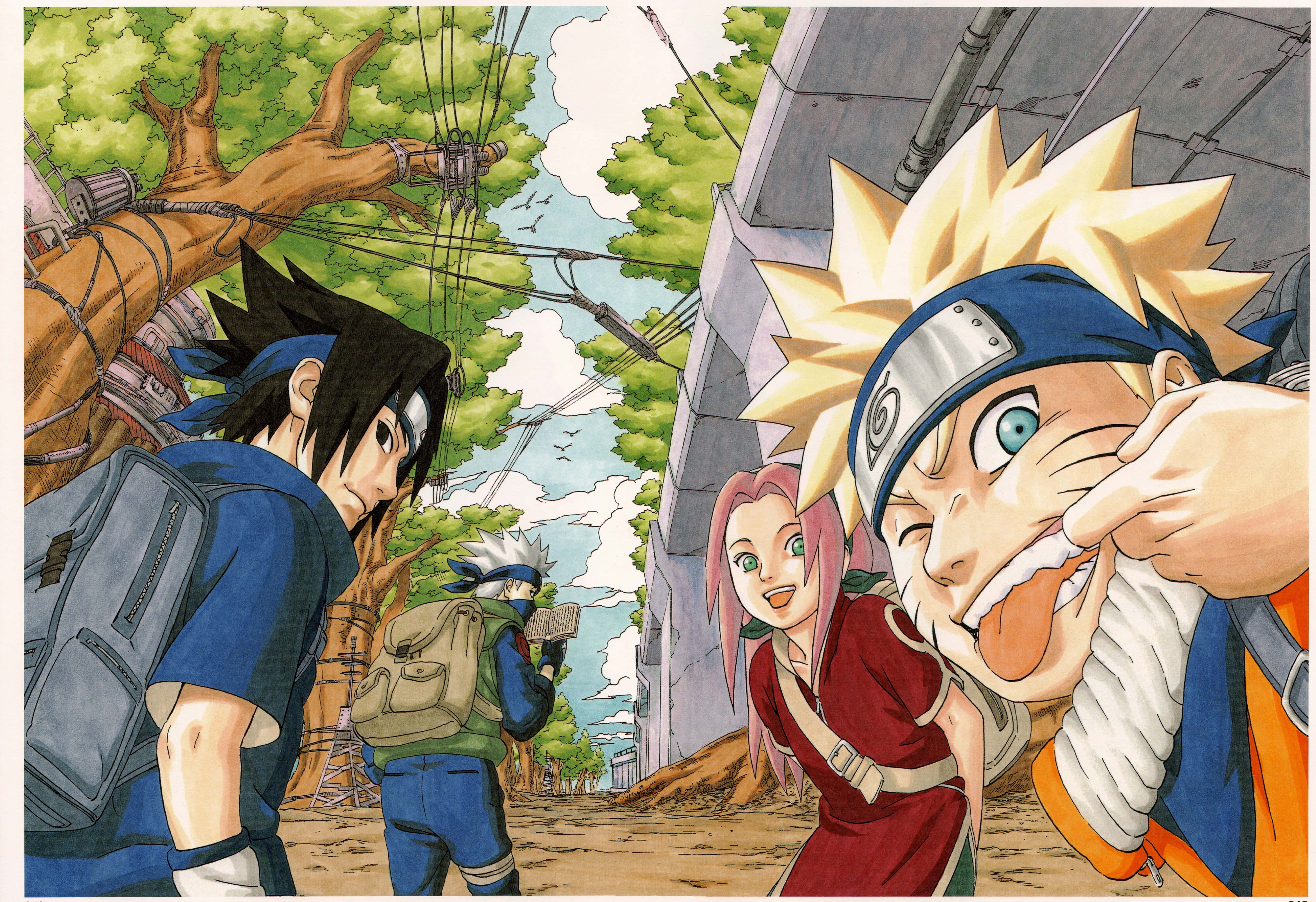 Tim 7 wa Hadithi wa Konoha Picha ya Ukuta