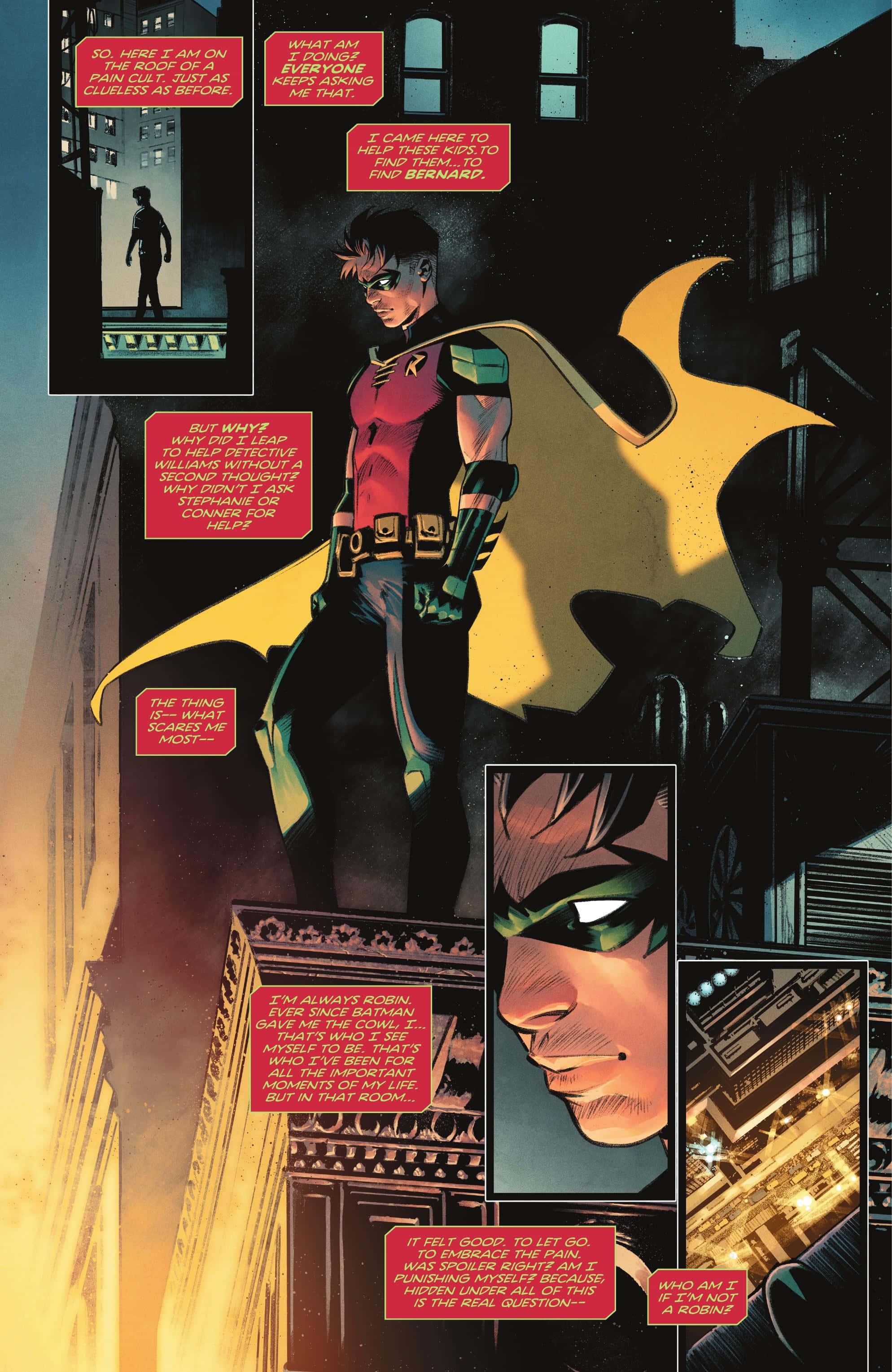 Tim Drake Mwenye Nguvu katika Hatua Picha ya Ukuta