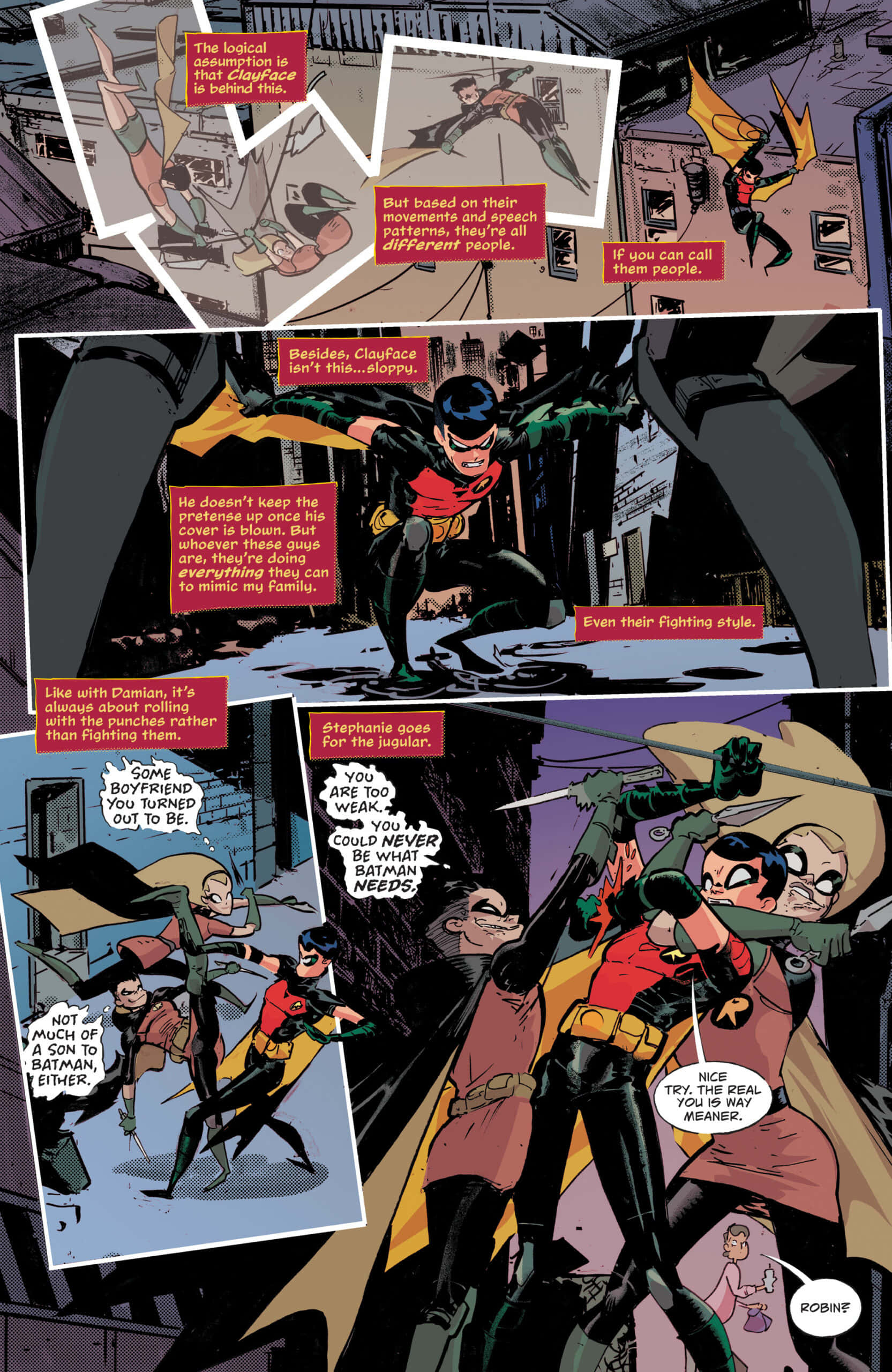 Tim Drake mwenye ujasiri akifanya mazingira ya superhero Picha ya Ukuta