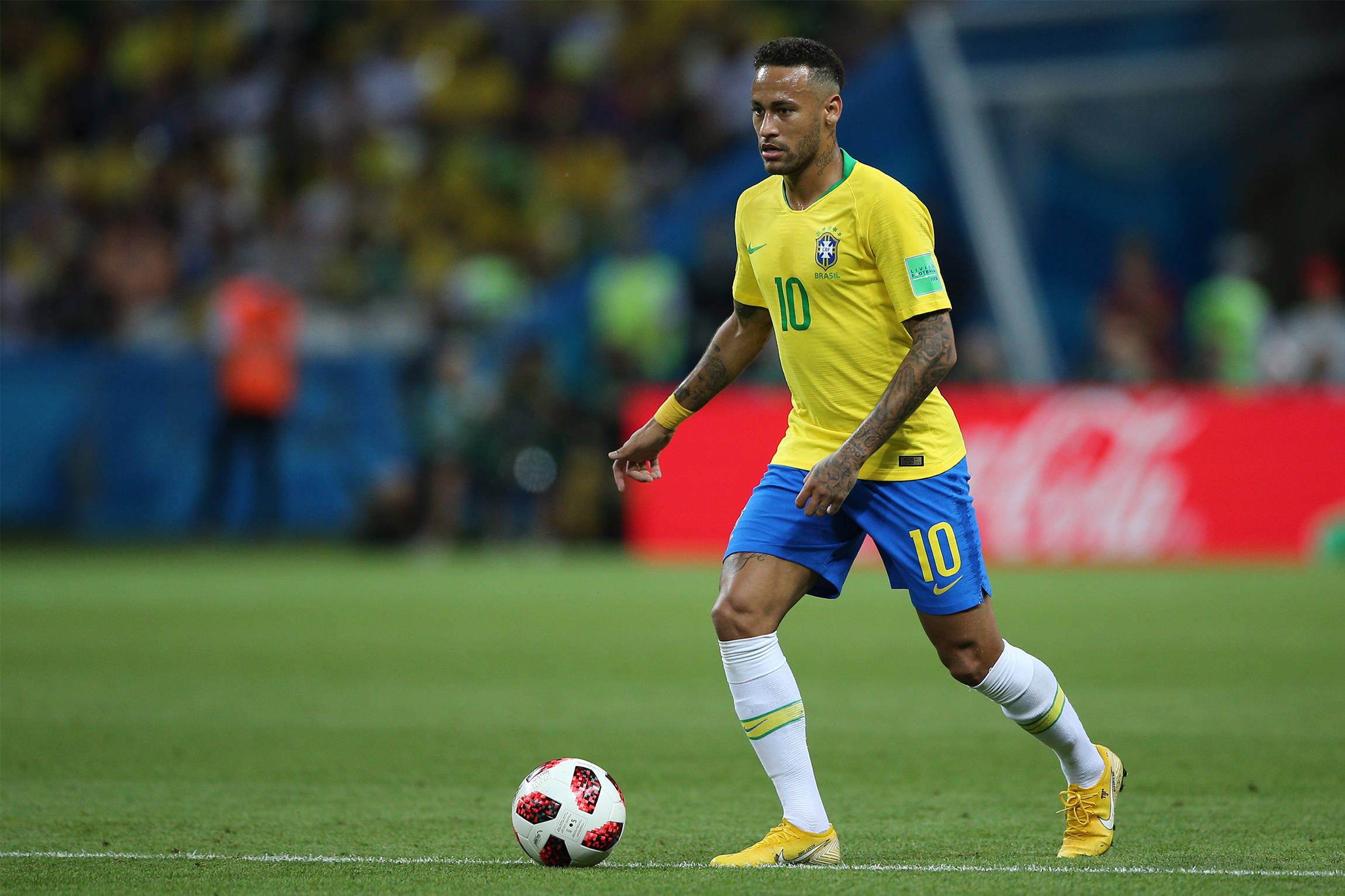 Timu ya Taifa ya Soka ya Australia Dhidi ya Brazil Picha ya Ukuta
