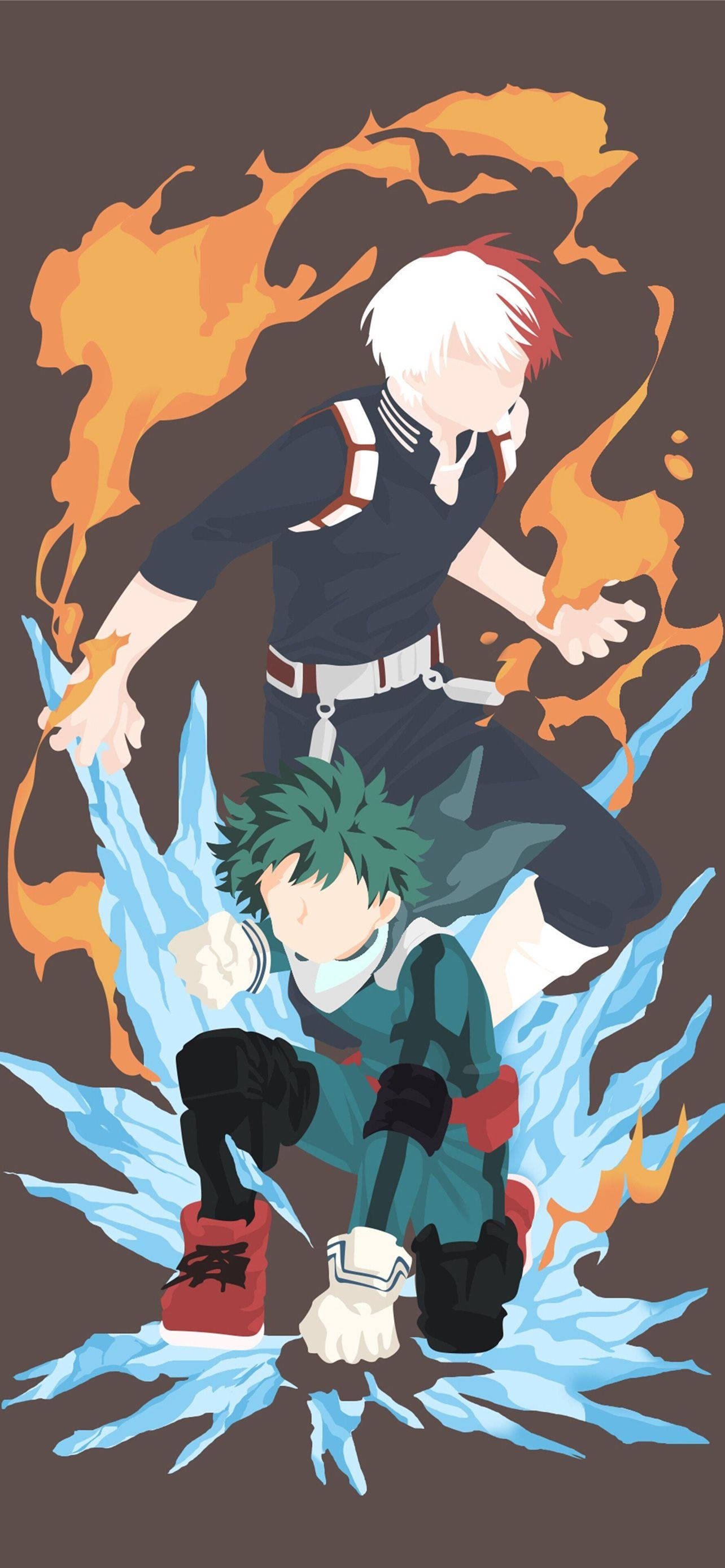 Todobakudeku Izuku Na Shoto Art Picha ya Ukuta